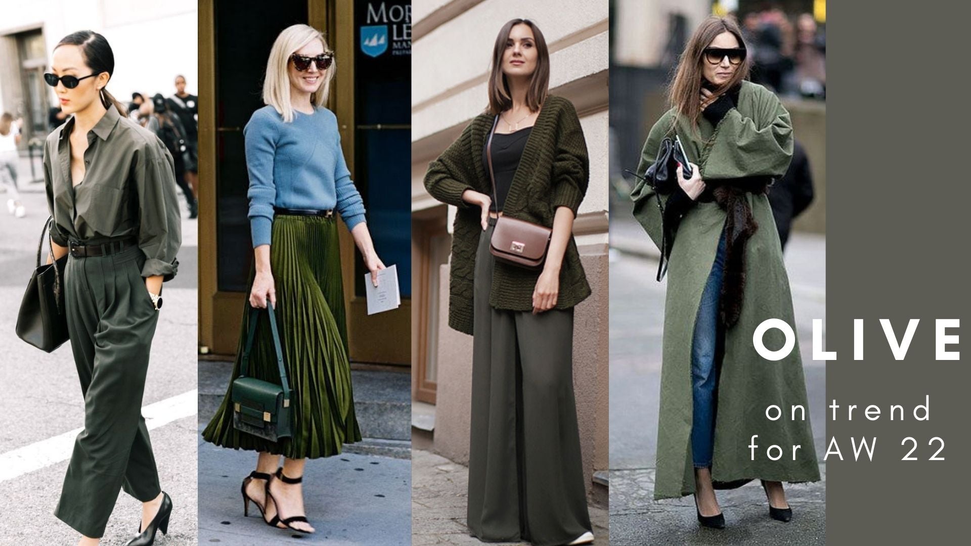 What colours are On Trend for AW 22? ~ Focus on Olive Green