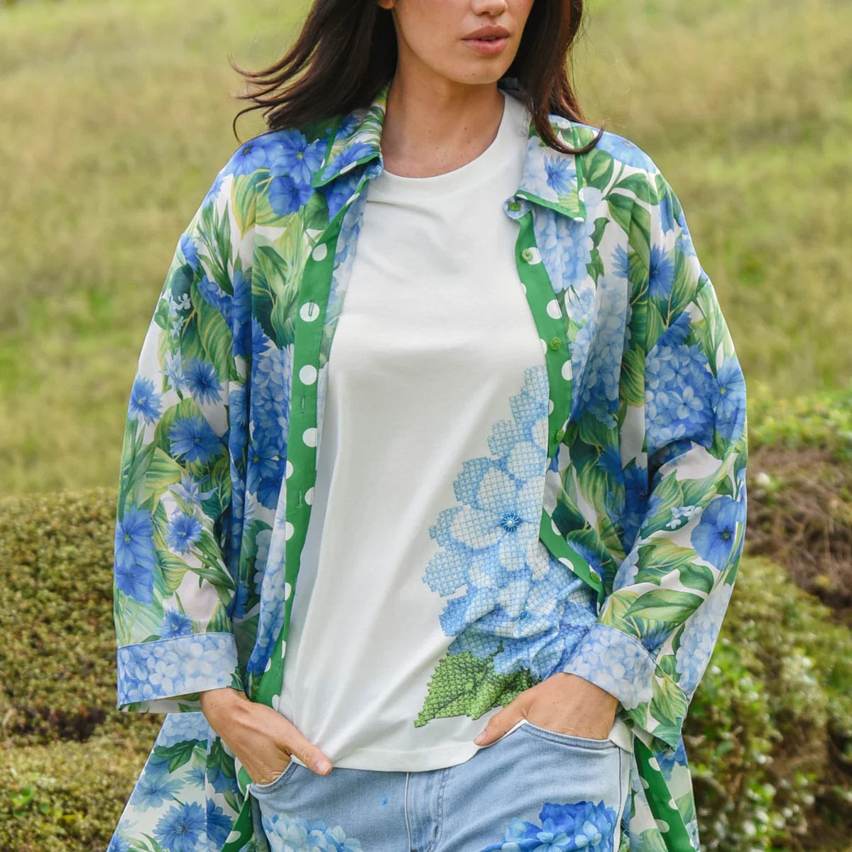 Curate by Trelise Cooper Just Press Play Shirt Hydrangea
