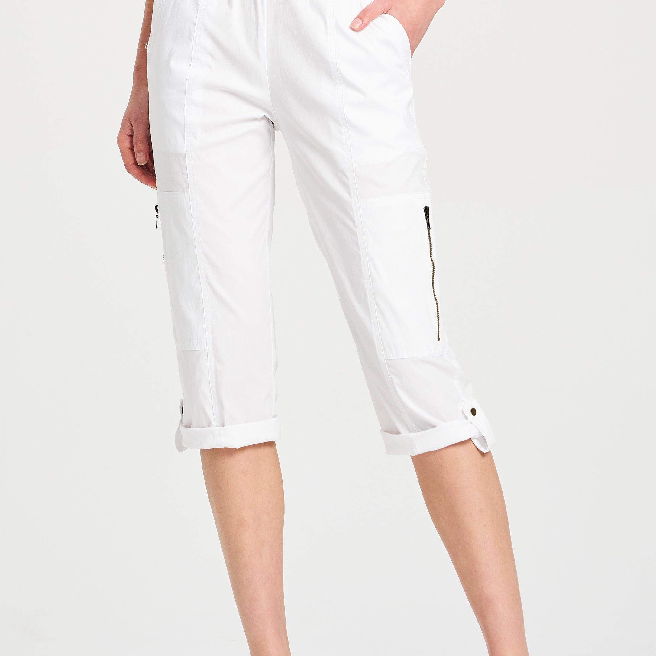 Mela Purdie Cropped Zip Cargo Microprene
