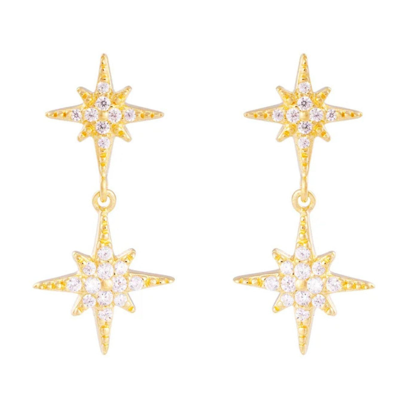 FAIRLEY Starburst Drop Earrings