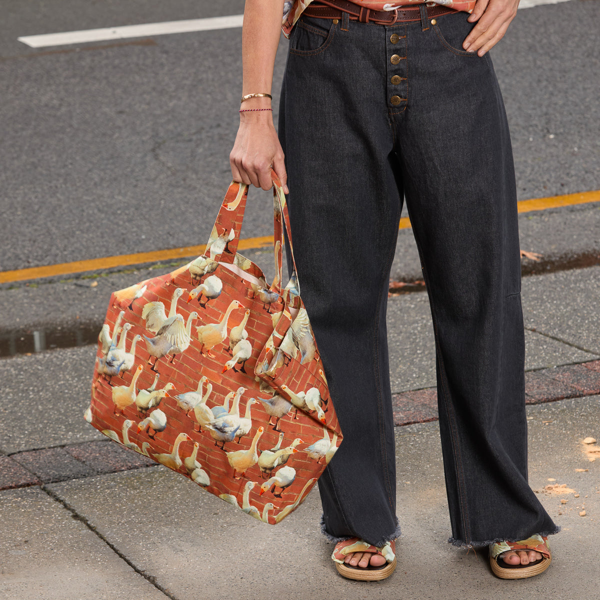 M.A. Dainty Totes Geese Bag
