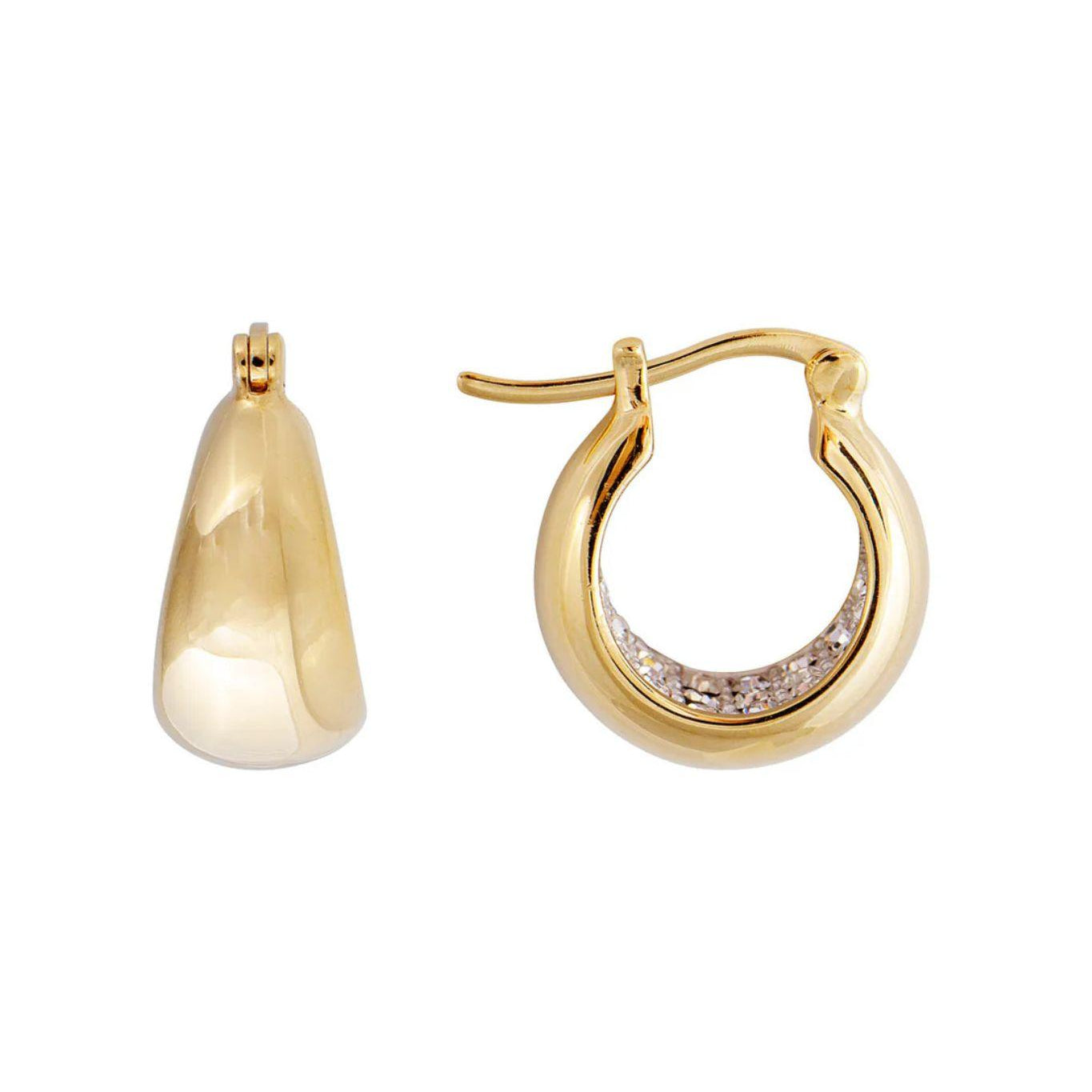 FAIRLEY Crystal Flared Midi Hoops