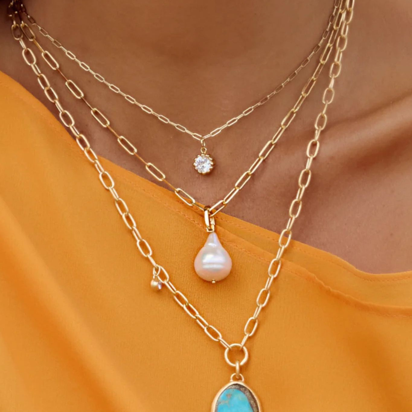 FAIRLEY Amalfi Pendant Necklace