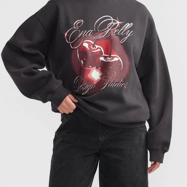 Ena Pelly Chrome Cherry Sweatshirt