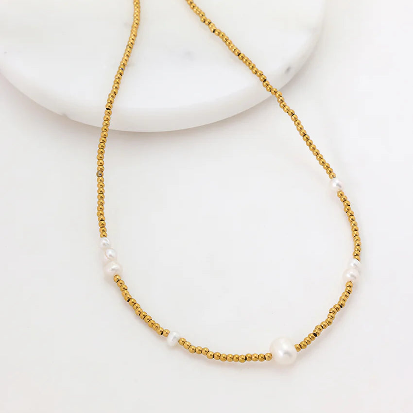 Zafino Jasmin Necklace-Pearl
