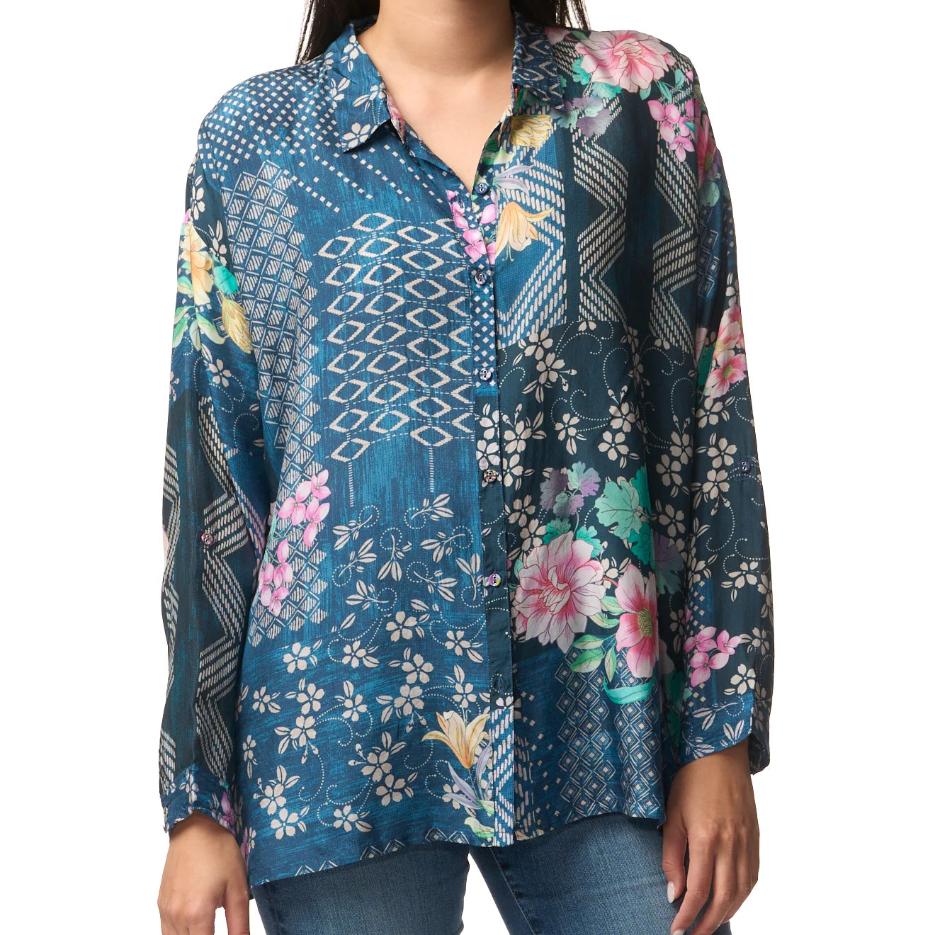 Johnny Was Audrey Oversized Blouse Tandiz