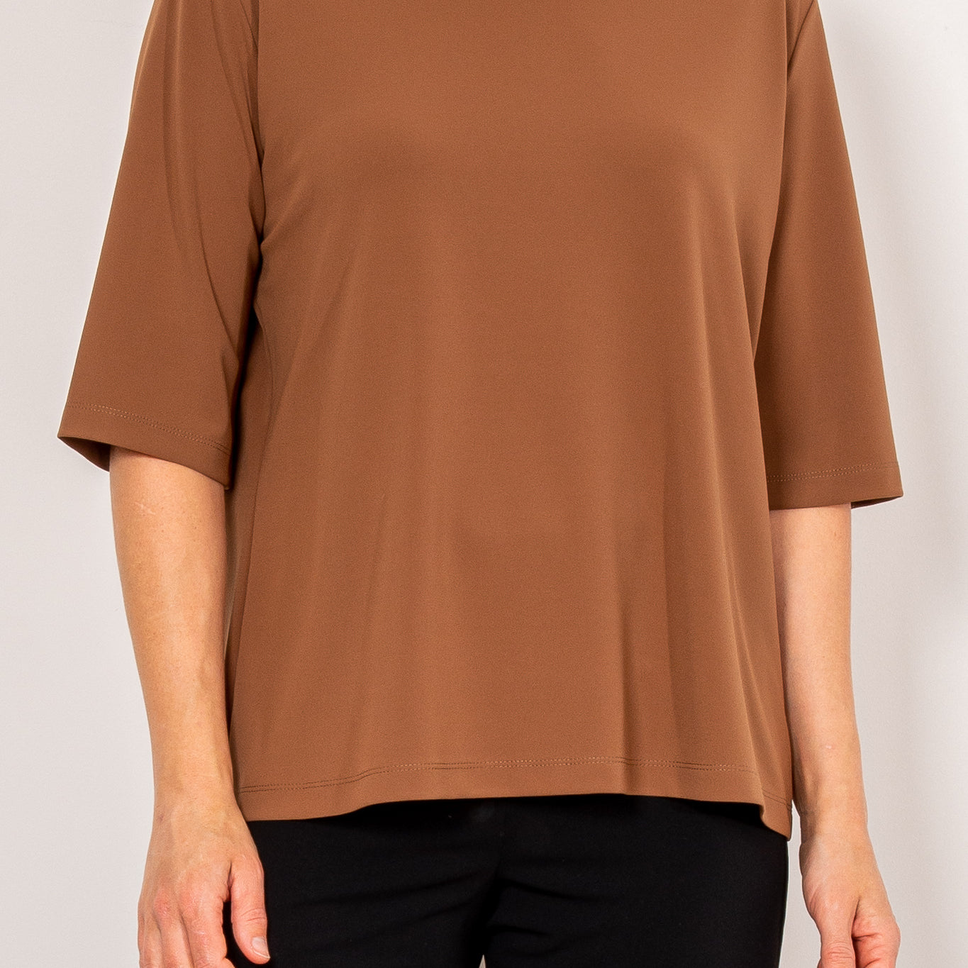Mela Purdie Stretch Plaza Top Powder Knit