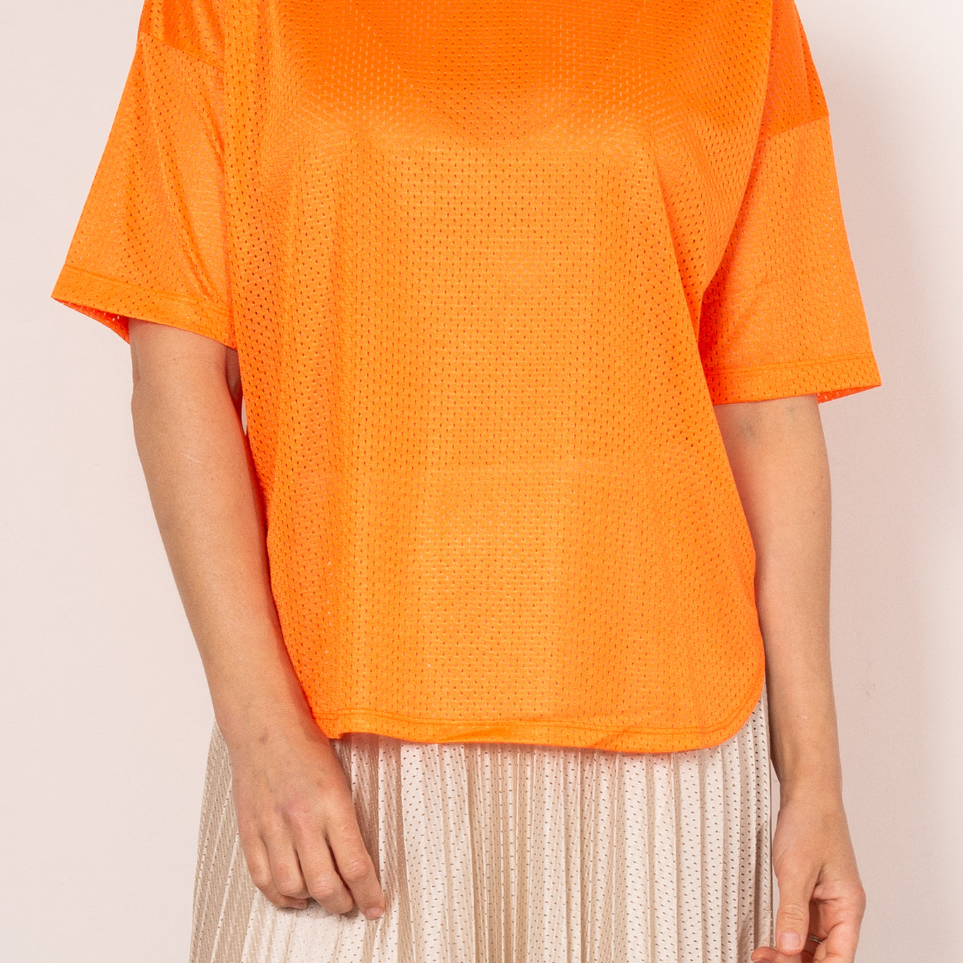 M.A. Dainty Peony Mesh Top