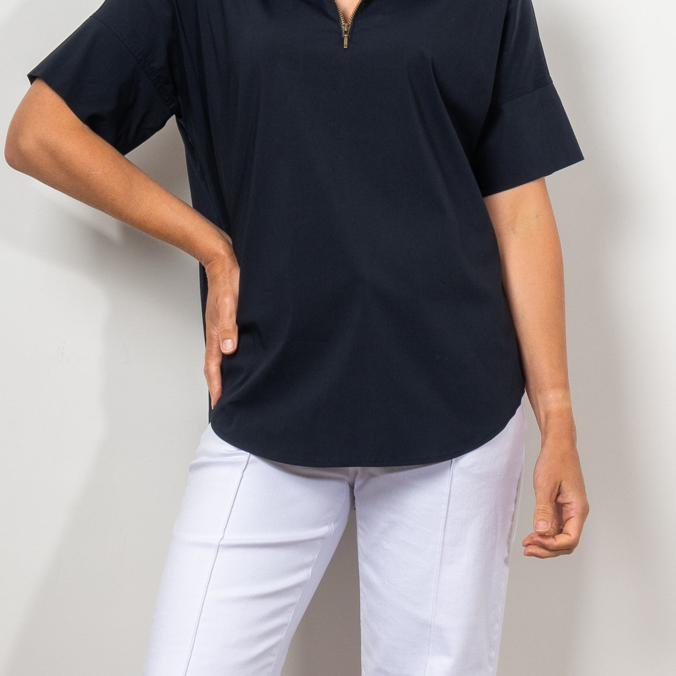 Mela Purdie Half Zip Shirt Microprene