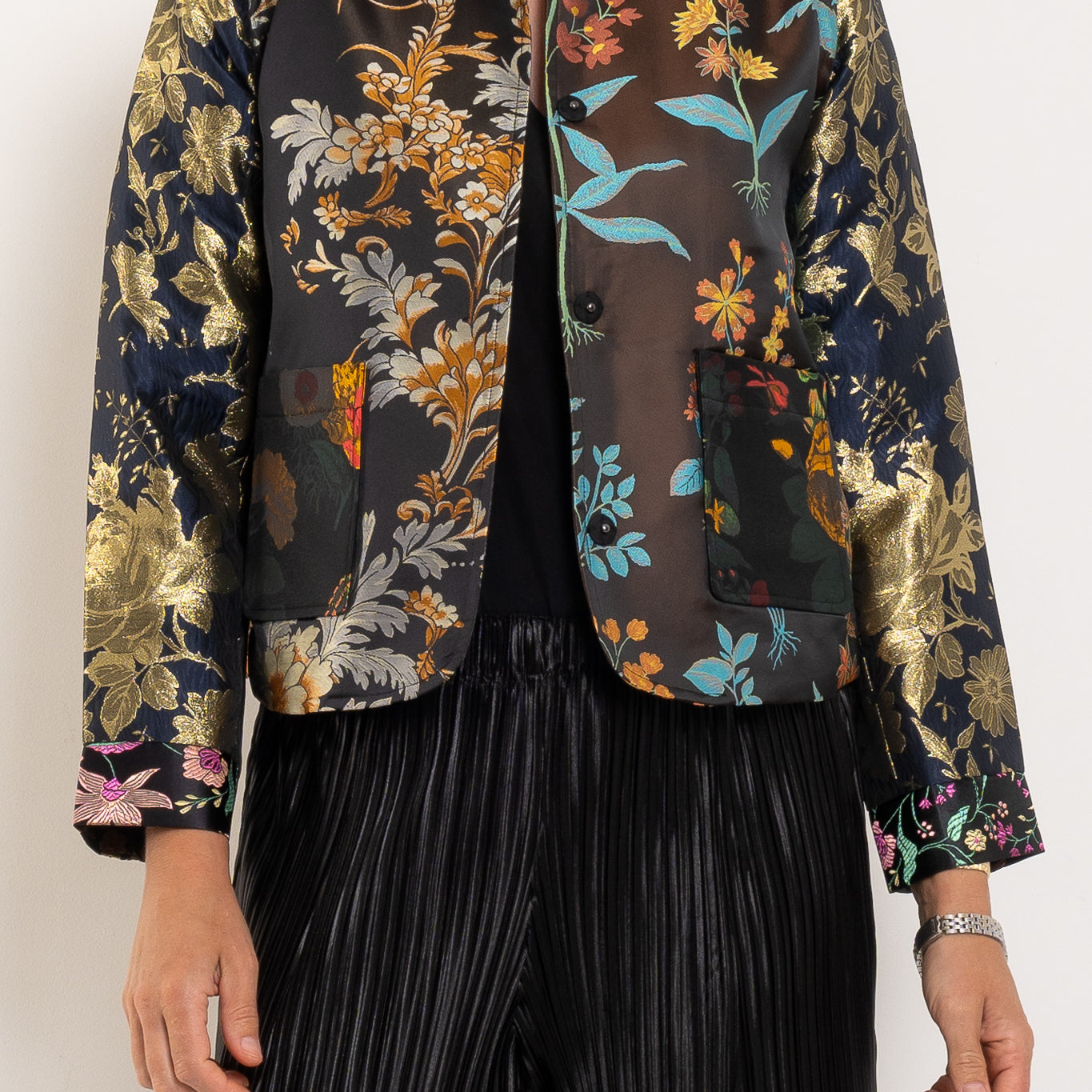 Johnny Was Limited Edition Jacquard Cropped Jacket