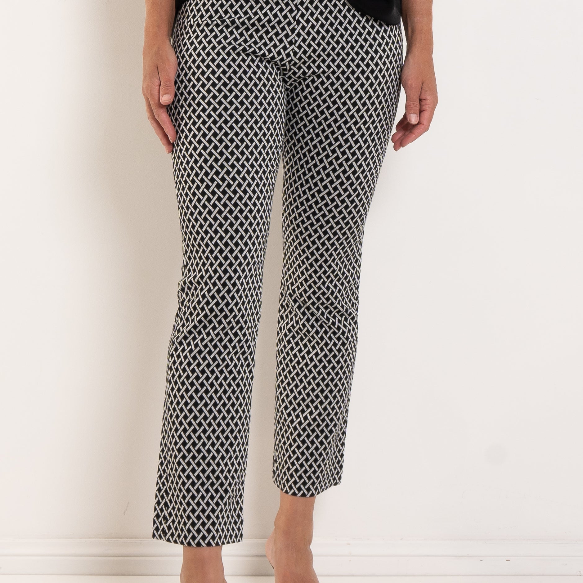 Raffaello Rossi Macy 7/8 Rhomb Jacquard Pant