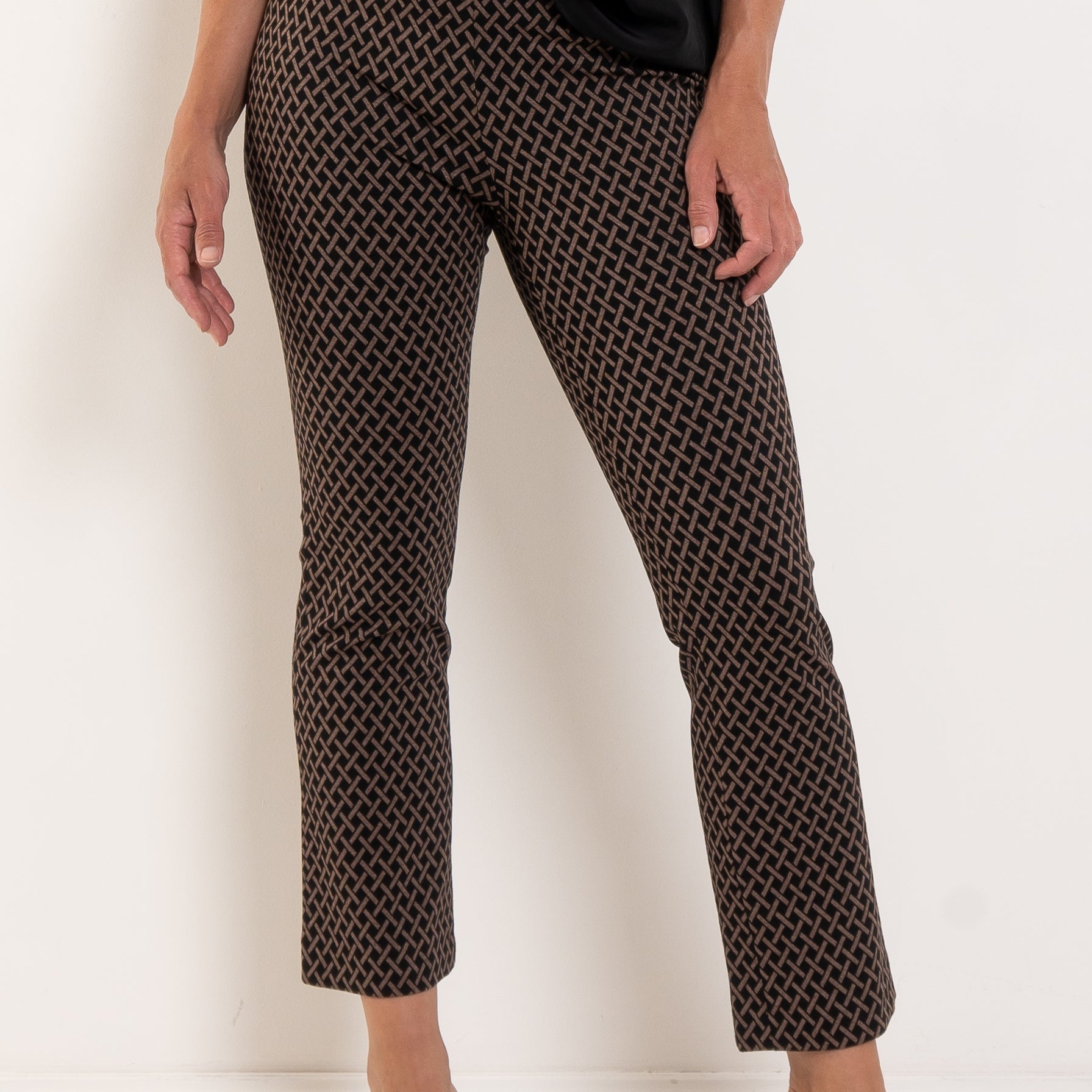 Raffaello Rossi Macy 7/8 Rhomb Jacquard Pant