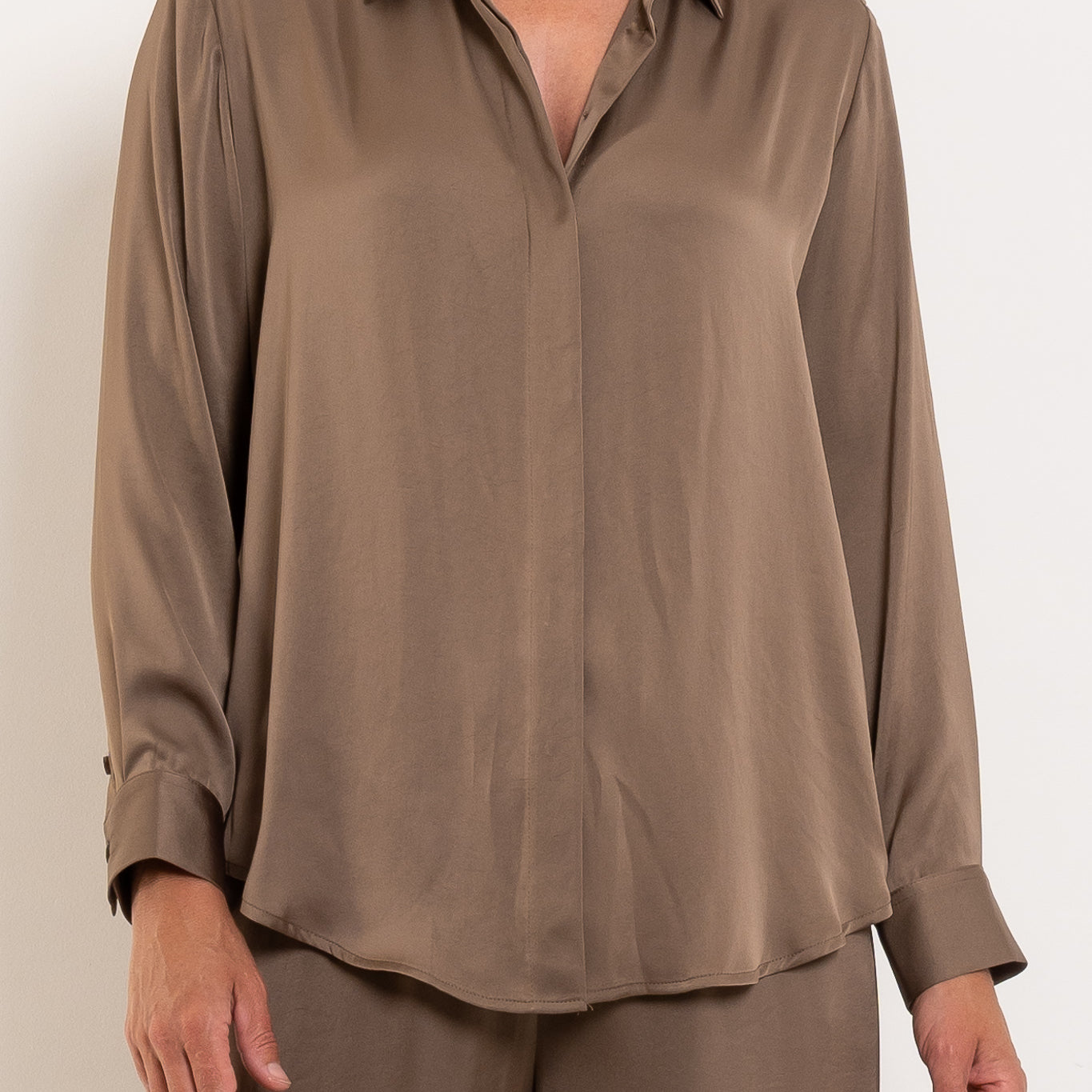 Mela Purdie Soft Shirt Mirror Satin