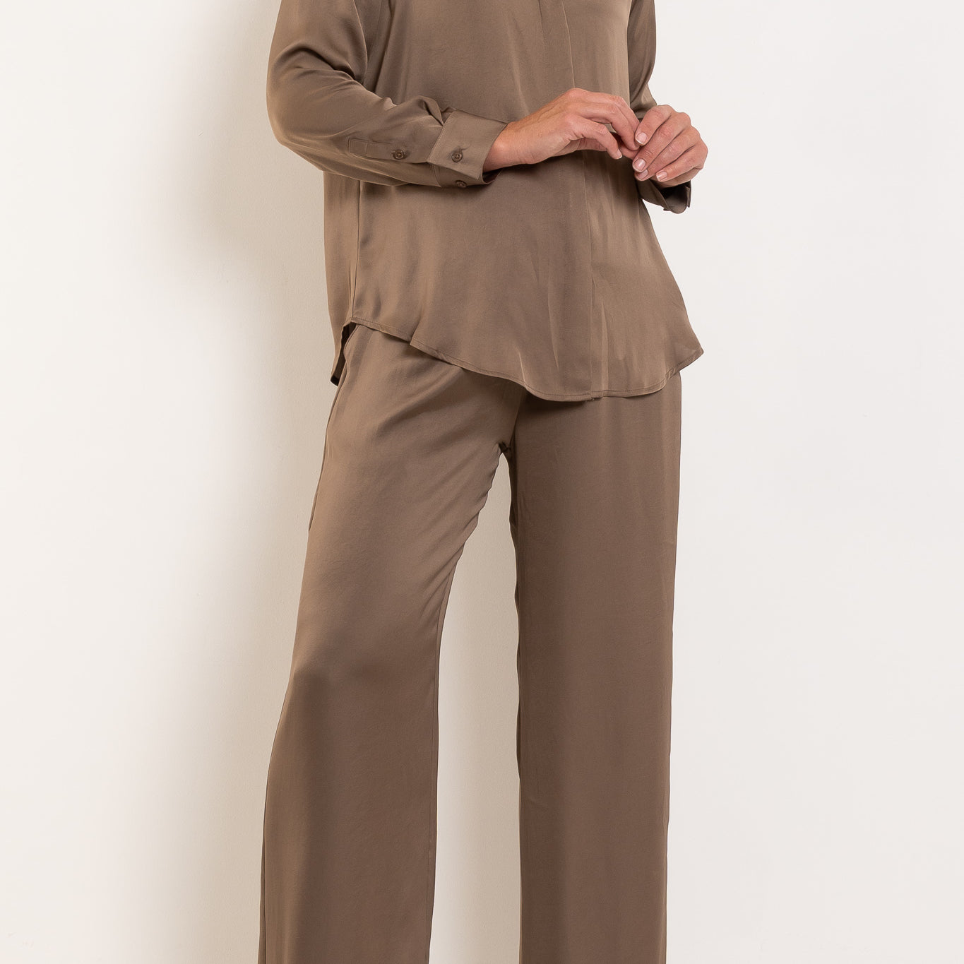 Mela Purdie Maxi Pace Pant Mirror Satin