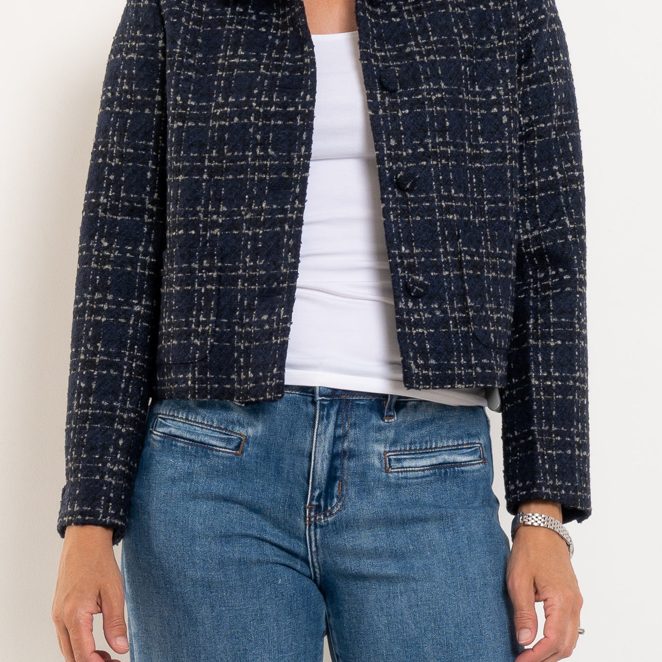 Zoe Kratzmann Plume Boucle Check Jacket