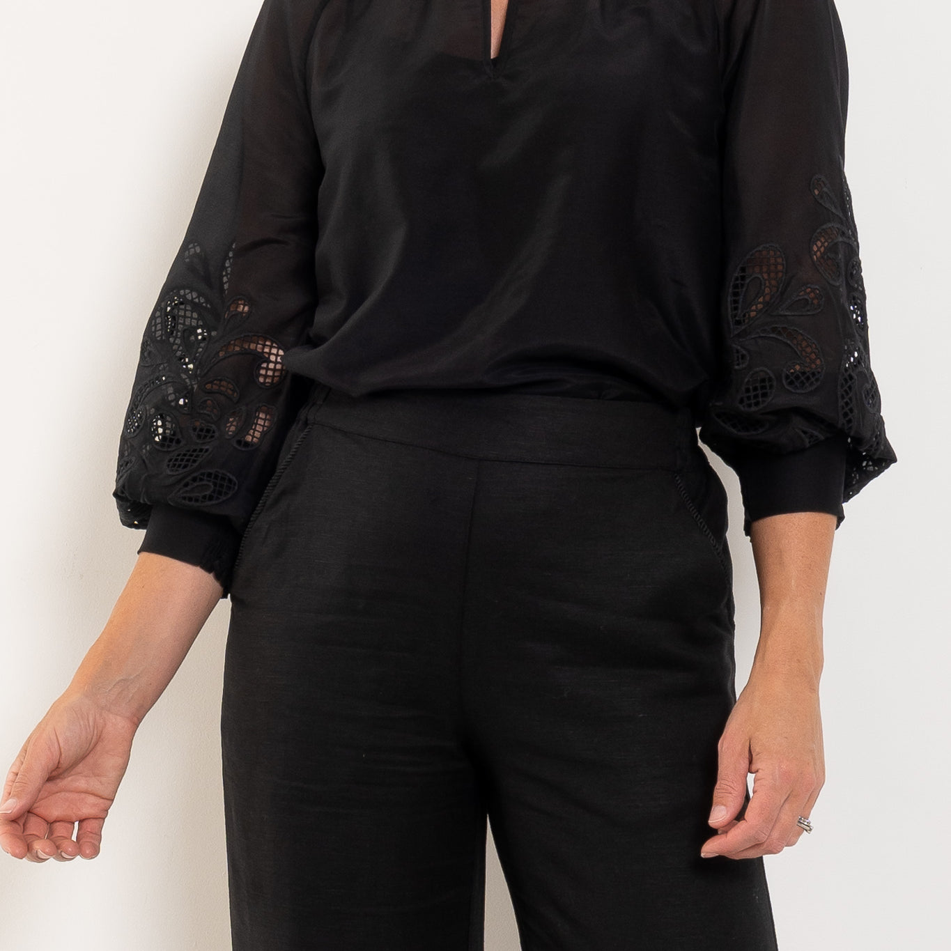 Once Was Simona Embroidered Blouse