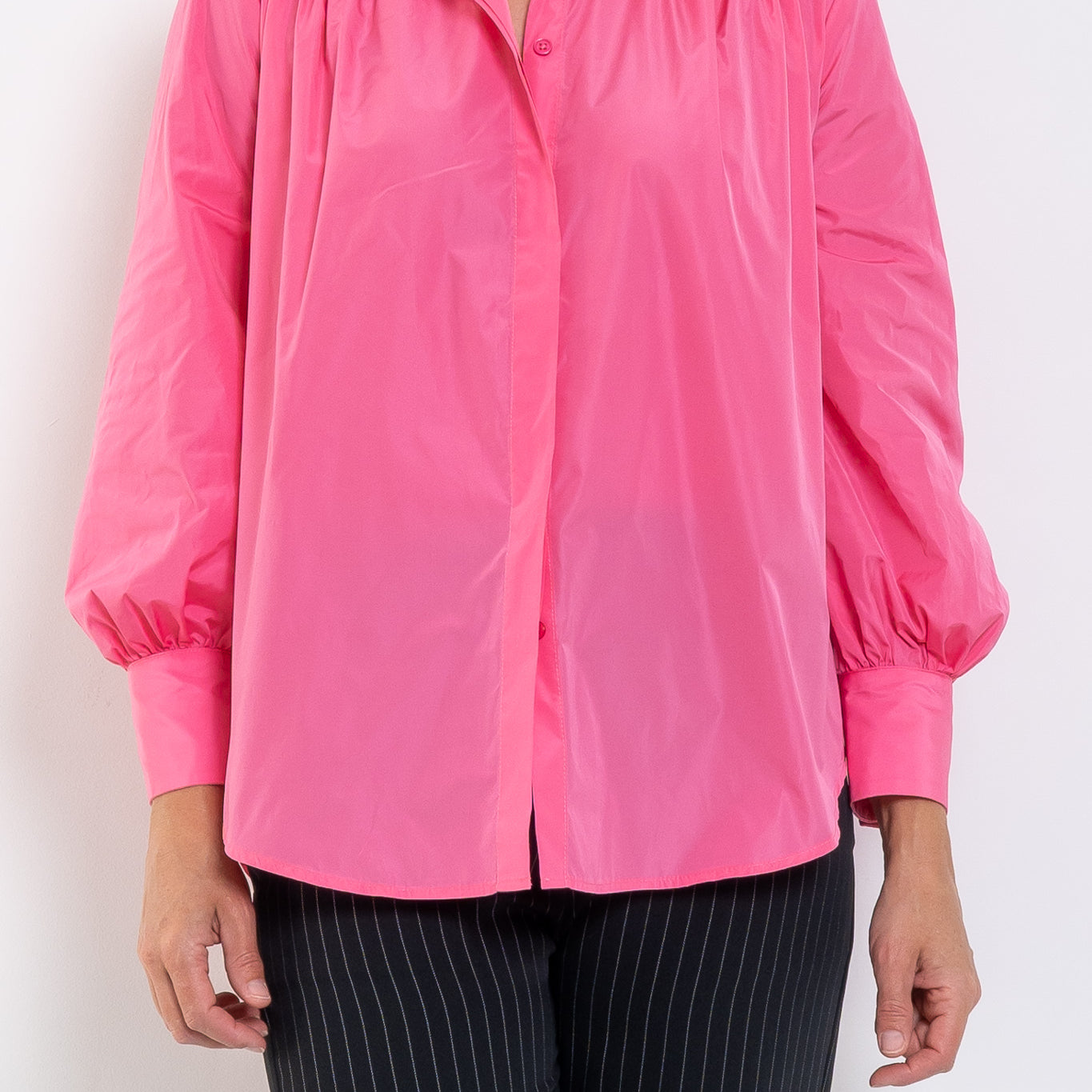Mela Purdie Gathered Shirt Italian Taffeta