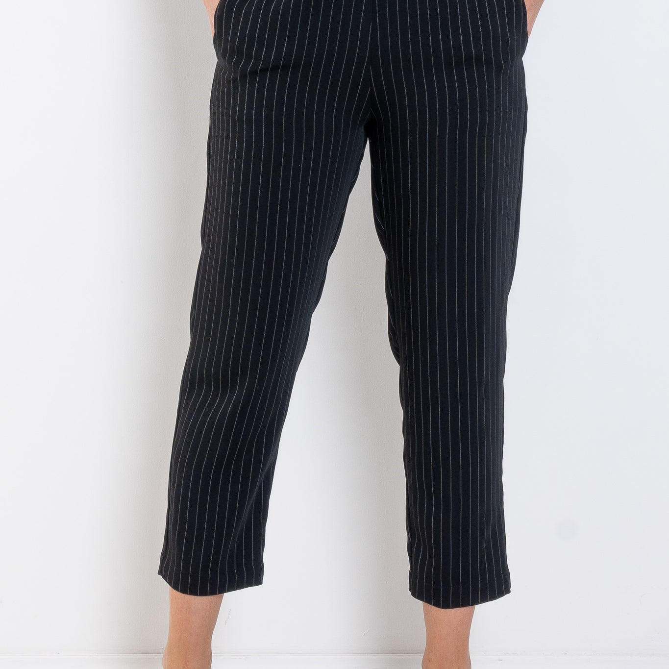 Mela Purdie Tapered Flat Pant Suit Stripe
