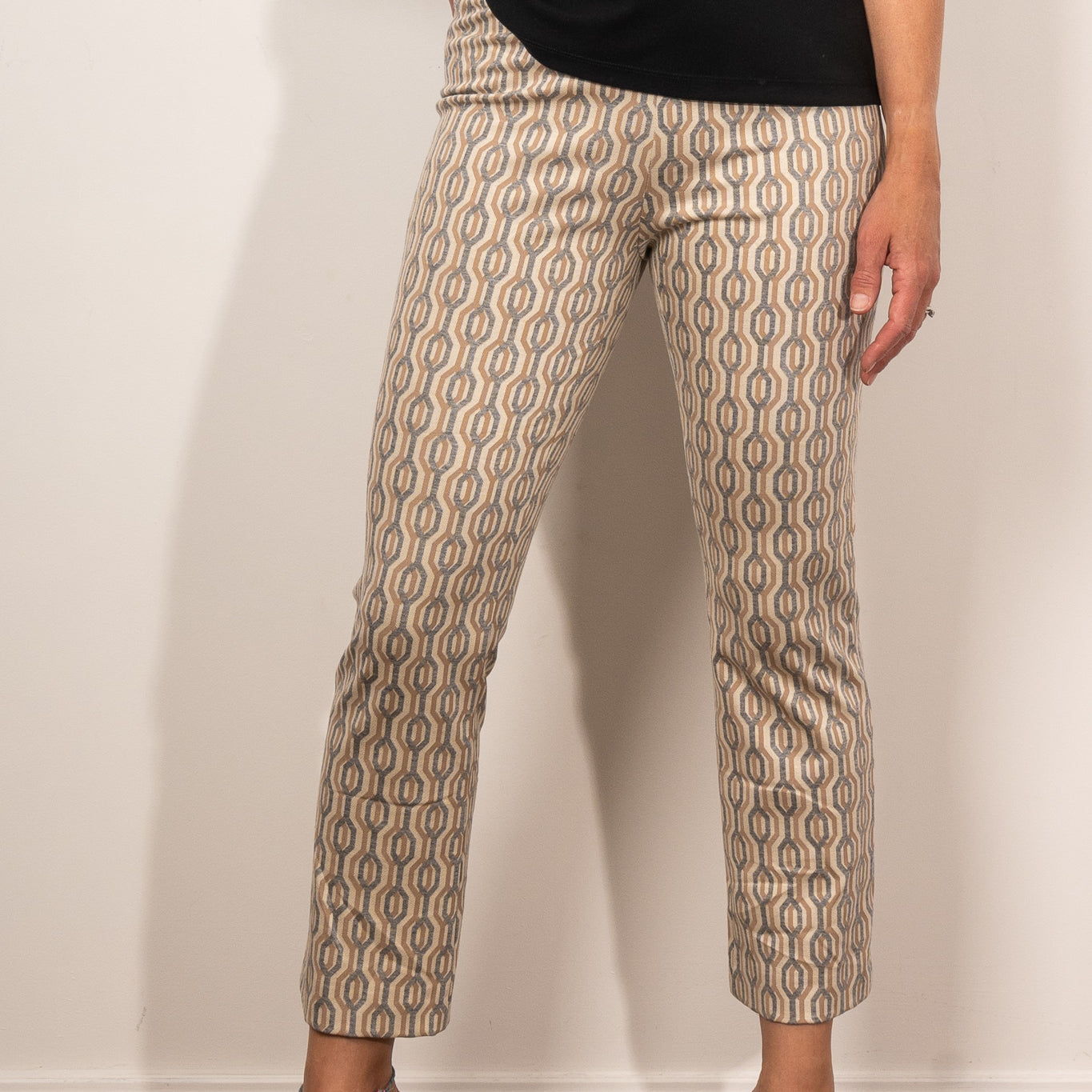 Raffaello Rossi Macy 7/8 Graphical Jacquard Pant