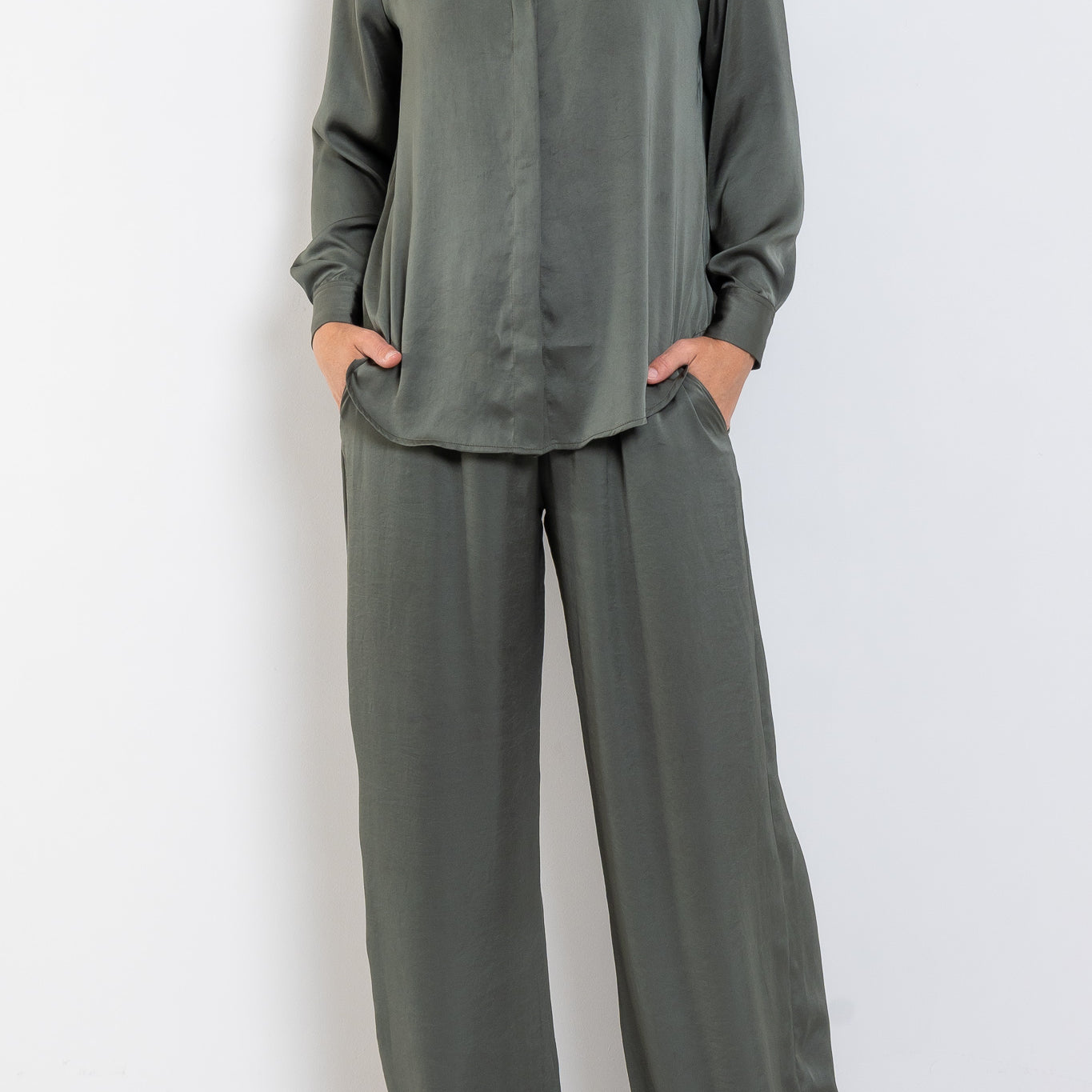 Mela Purdie Maxi Pace Pant Mirror Satin
