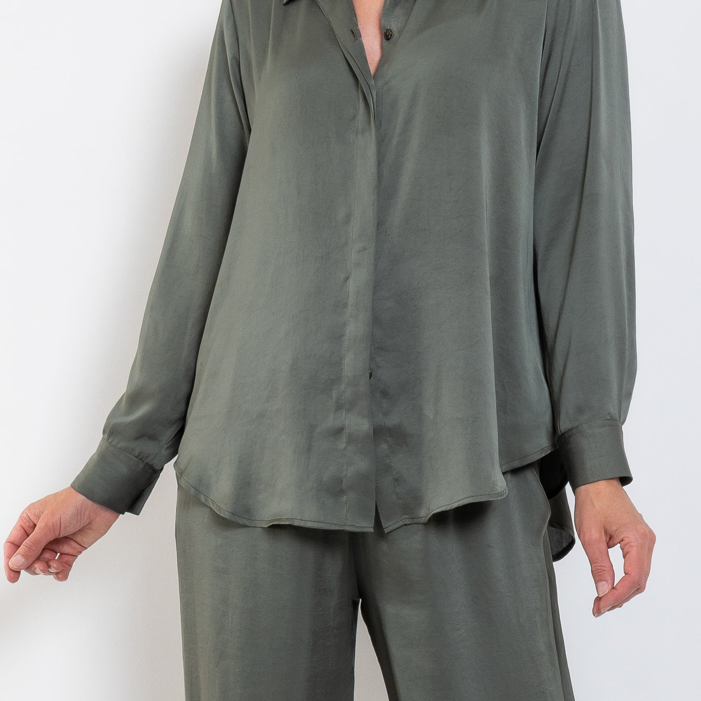 Mela Purdie Soft Shirt Mirror Satin