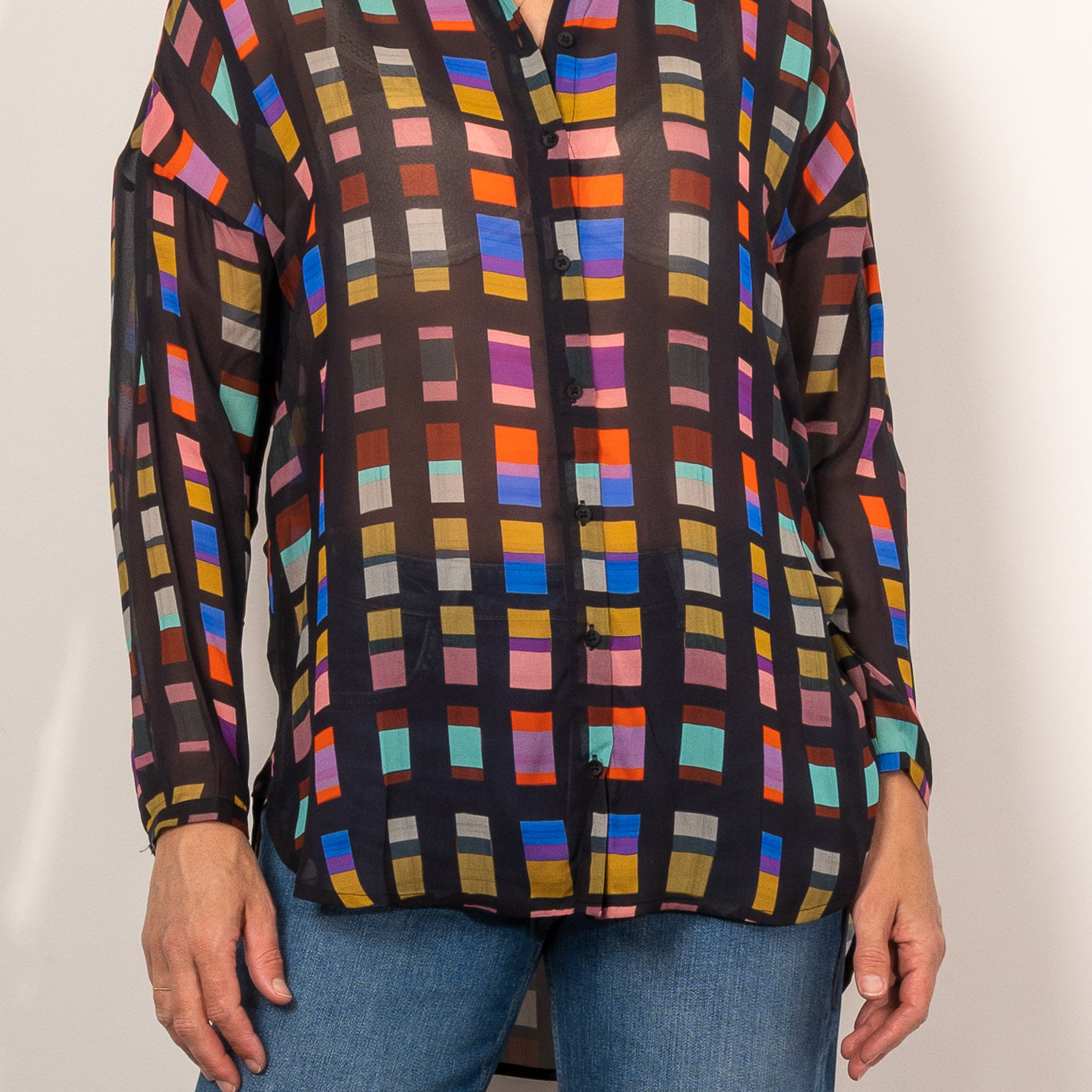 ELK Eir Sheer Shirt Tessela Print