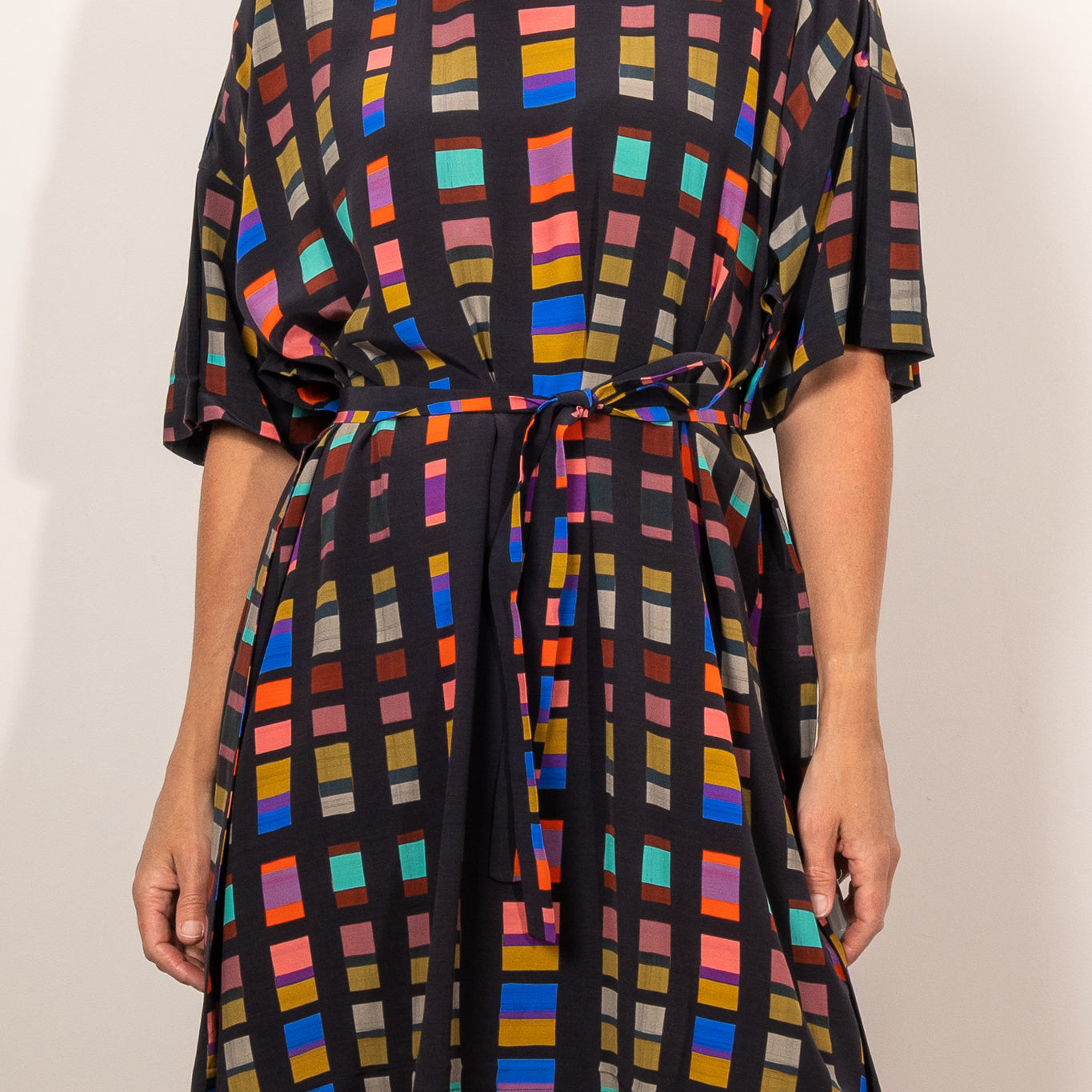 ELK Kira Short Dress Tessela Print