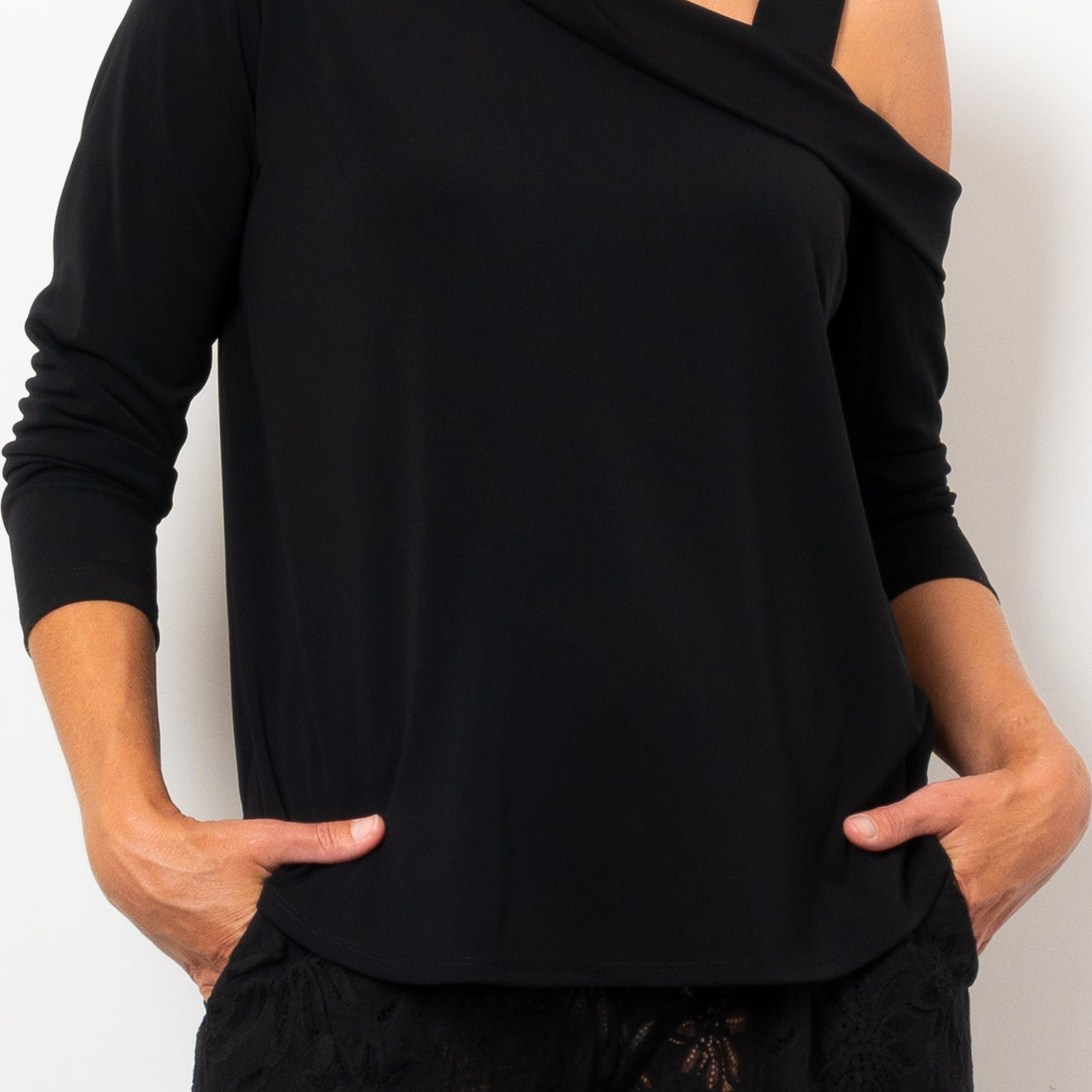 Mela Purdie Drop Shoulder Top Powder Knit