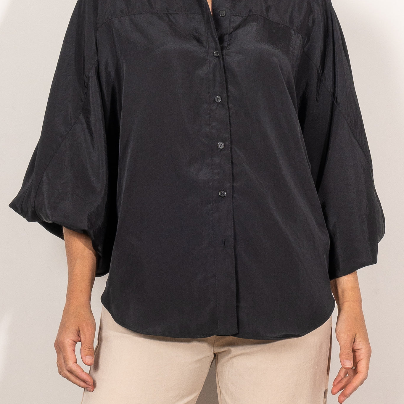 Mela Purdie Billow Blouse Tumbled Taffeta
