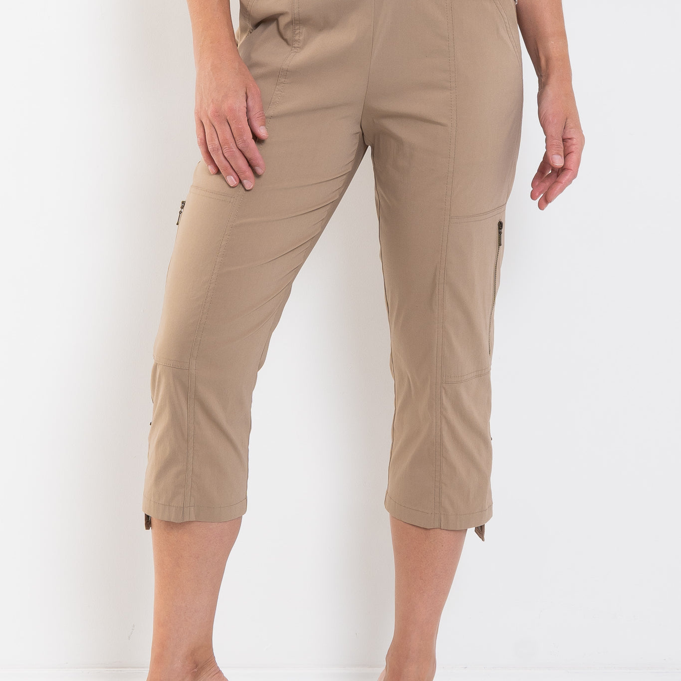 Mela Purdie Cropped Zip Cargo Microprene