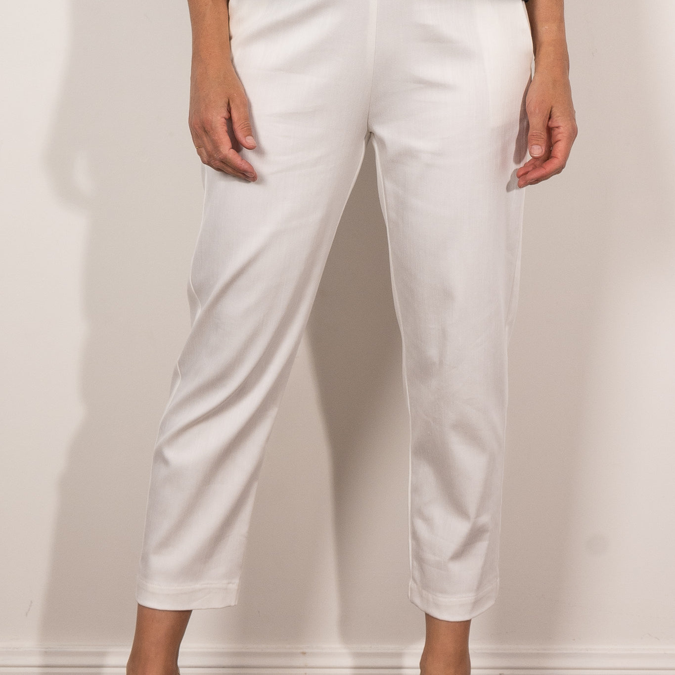 Mela Purdie Tapered Flat Pant Soft Stretch Denim