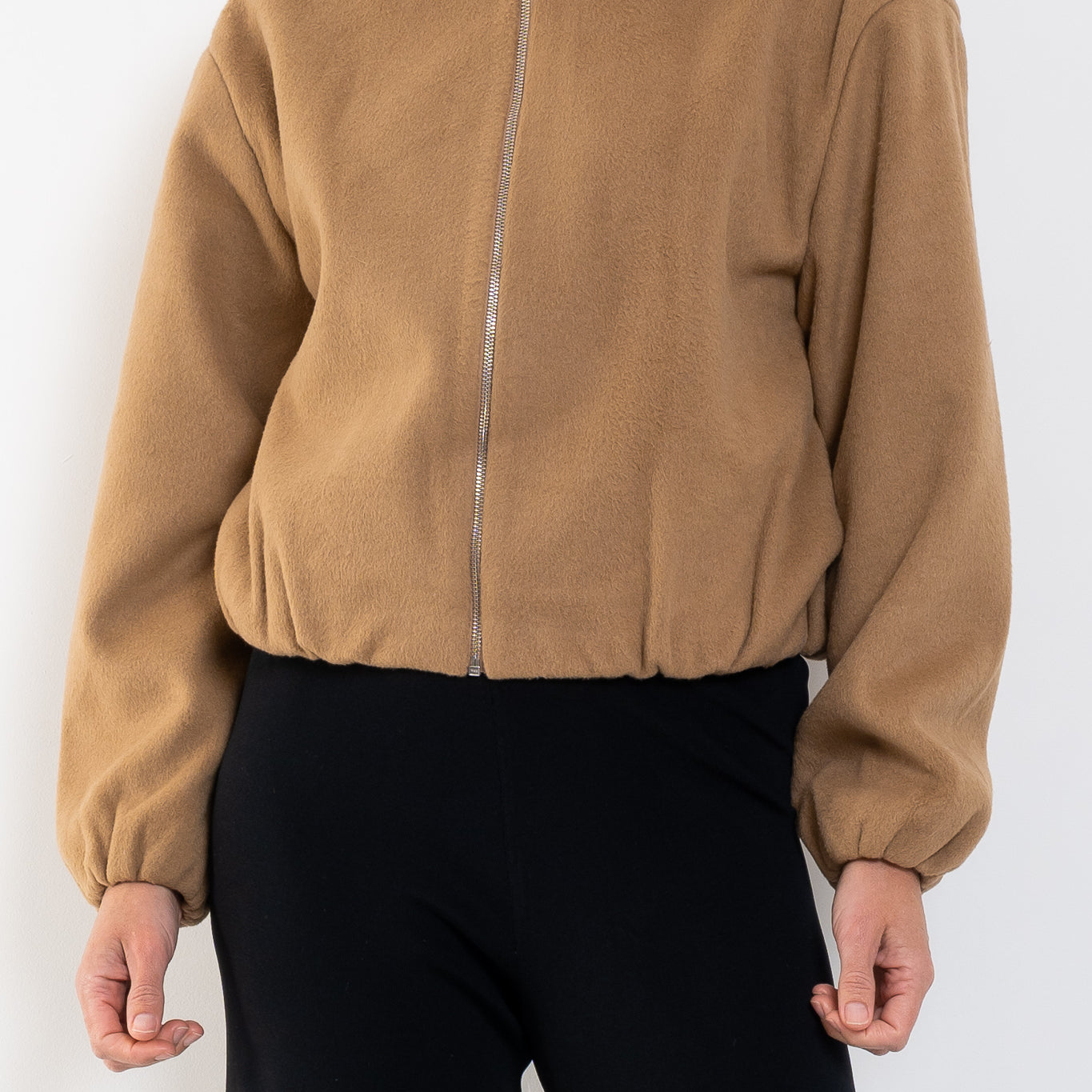 Ena Pelly Maeve Wool Blend Bomber Jacket
