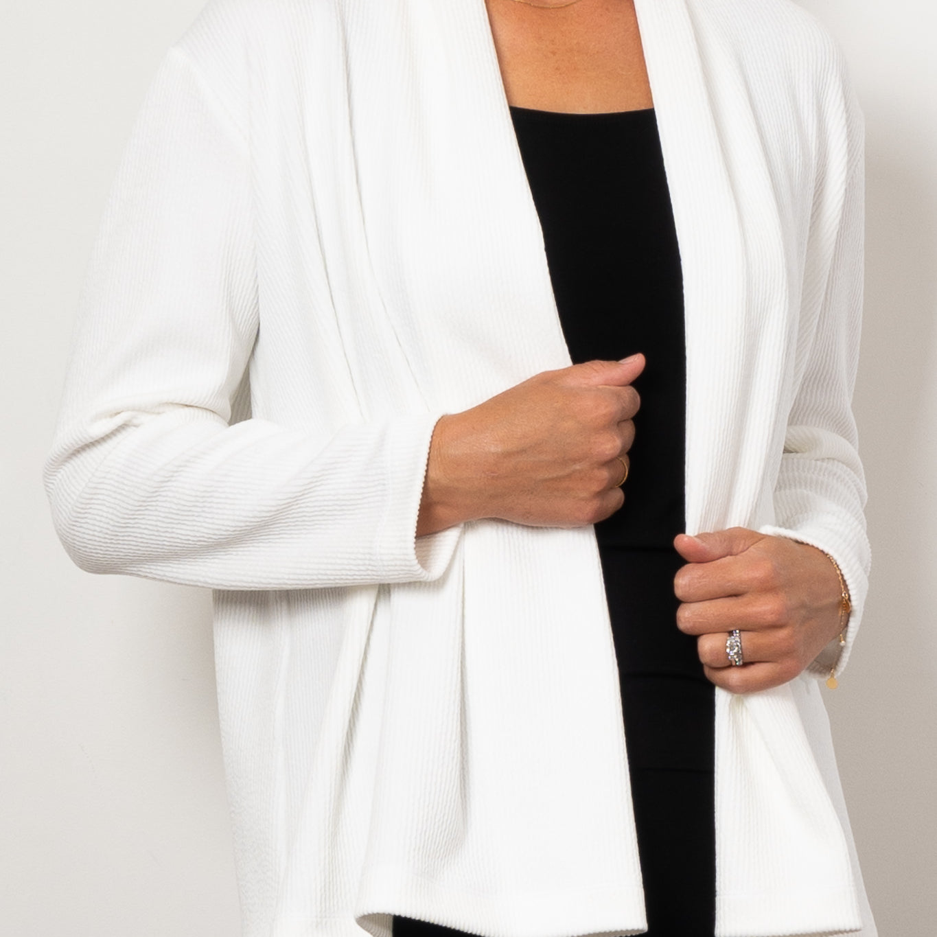 Mela Purdie Pull On Jacket Furrow Knit