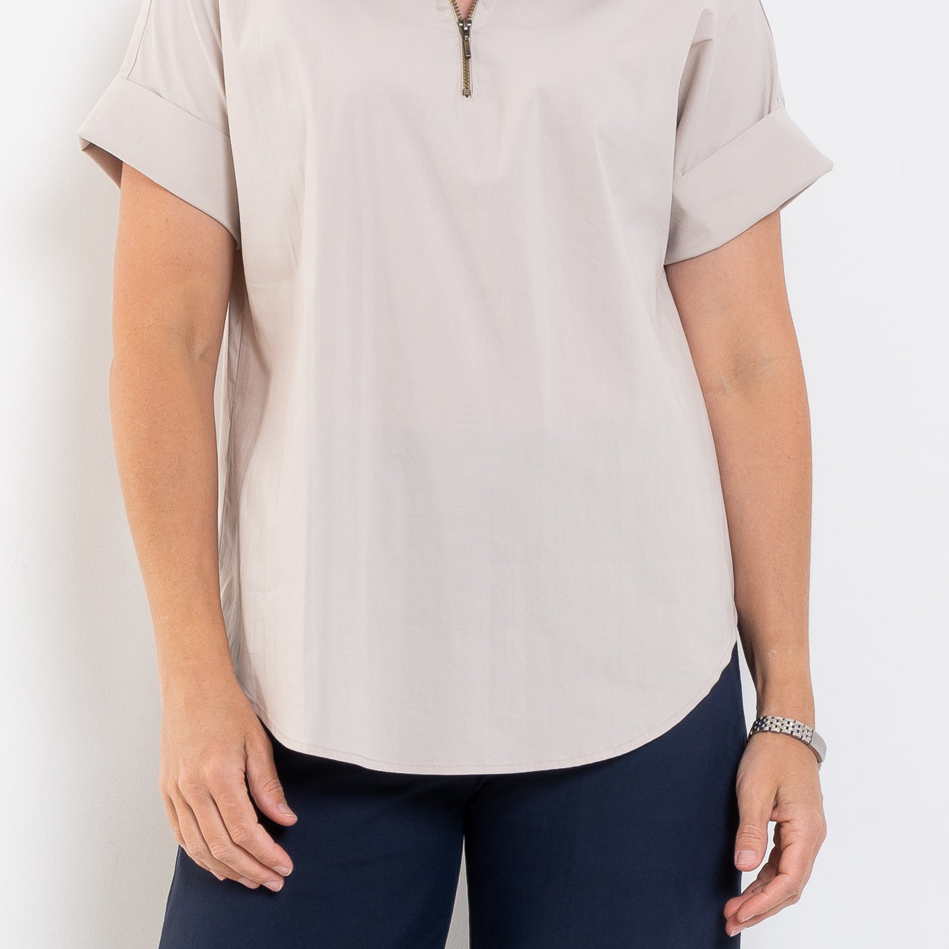 Mela Purdie Half Zip Shirt Microprene