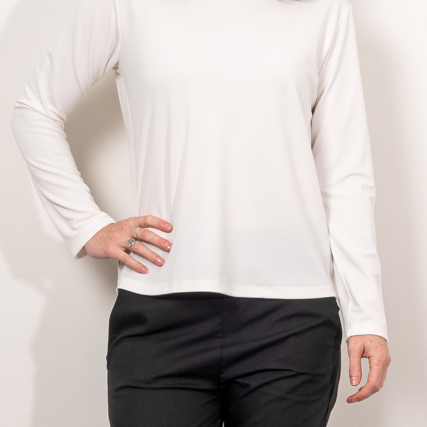 Mela Purdie Long Sleeve Powder Boater Powder Knit
