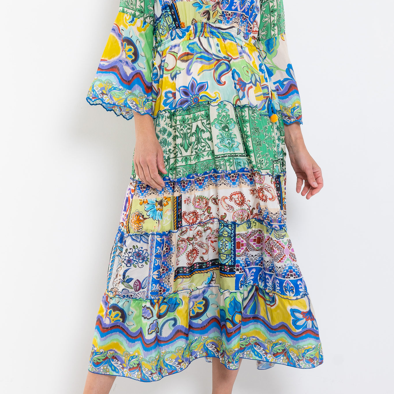 Johnny Was Dibble Tiered Dress