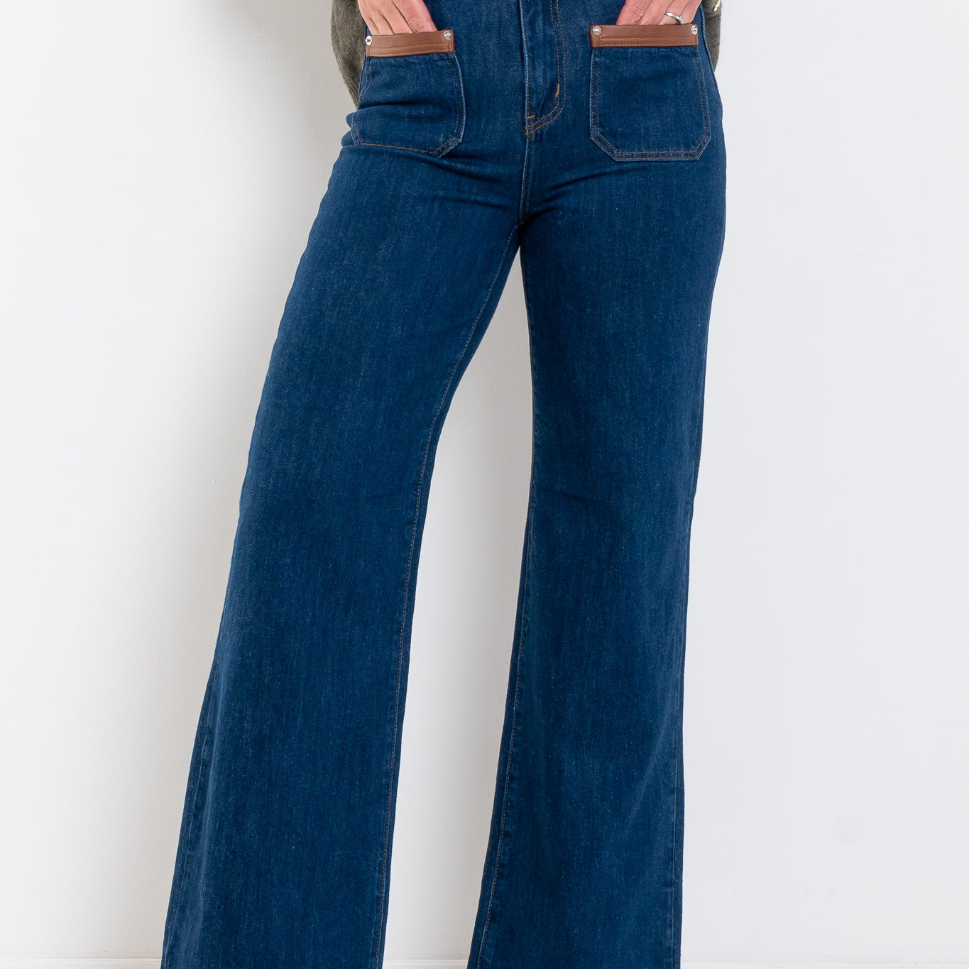 Kireina Harper Jean Leather Pocket
