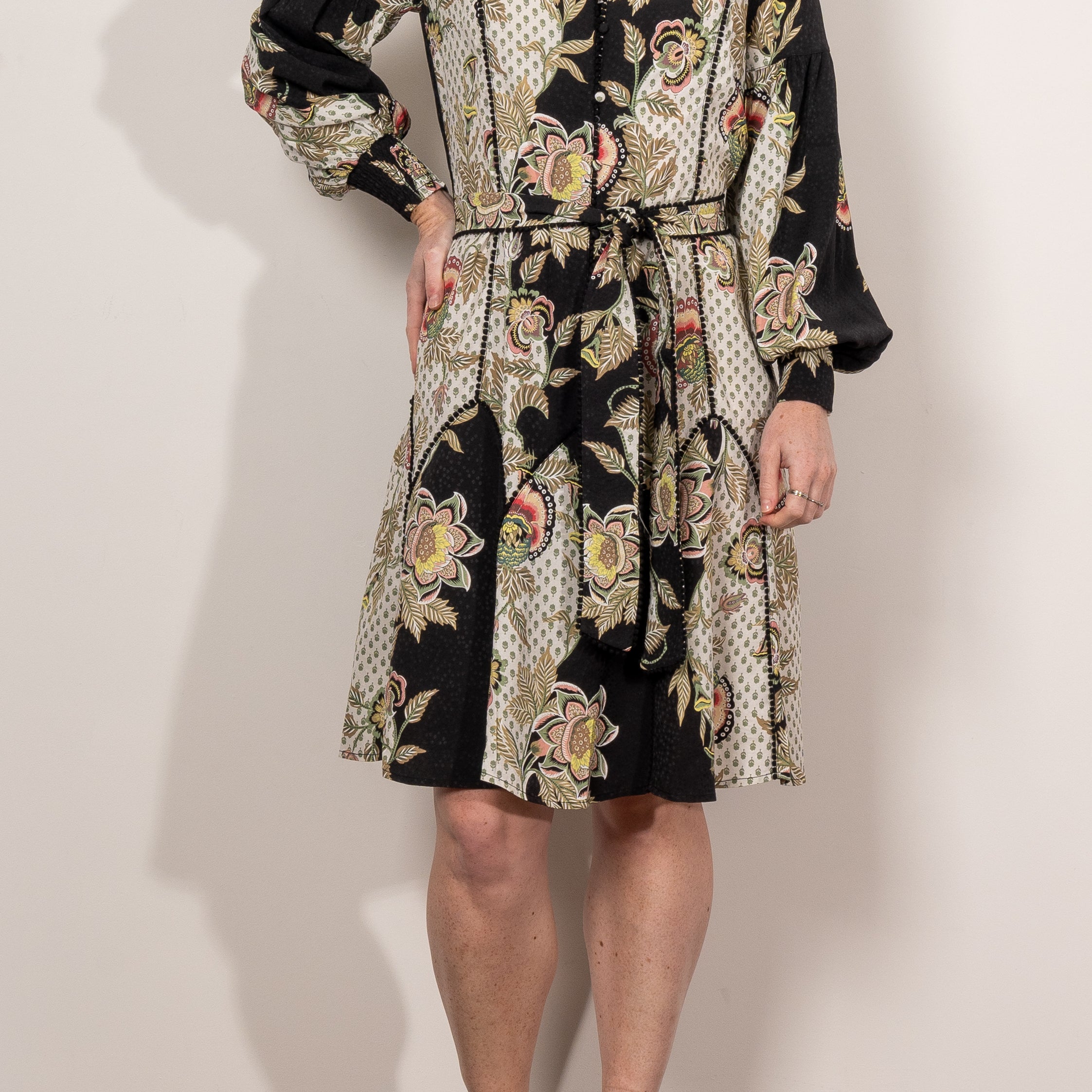 Once Was Emersyn Dobby Panelled Dress