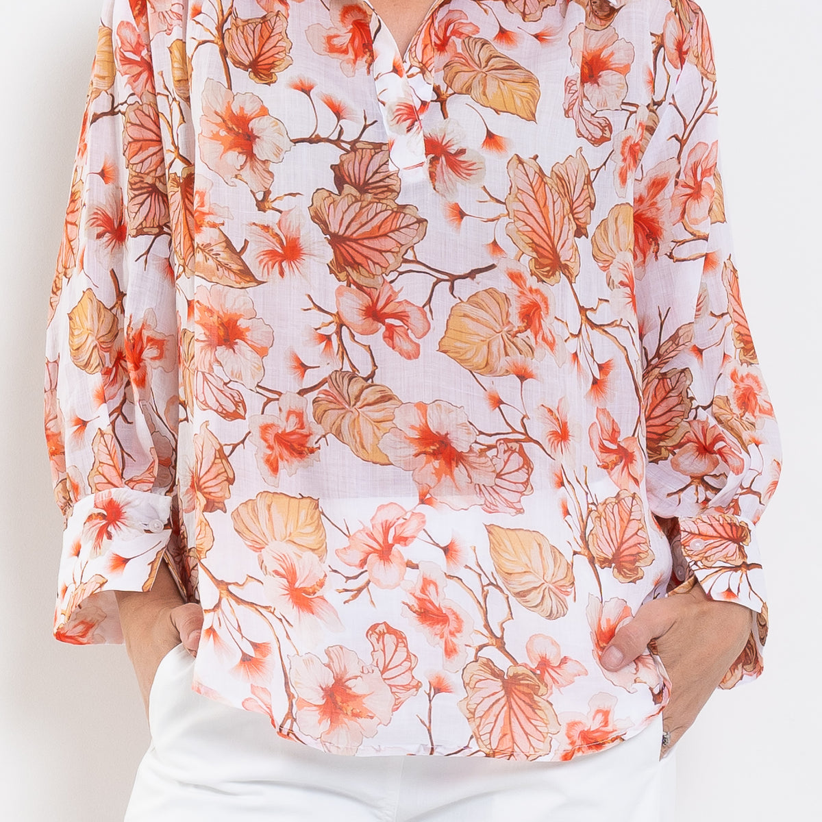 Mela Purdie Atrium Top Herbarium Linen Voile