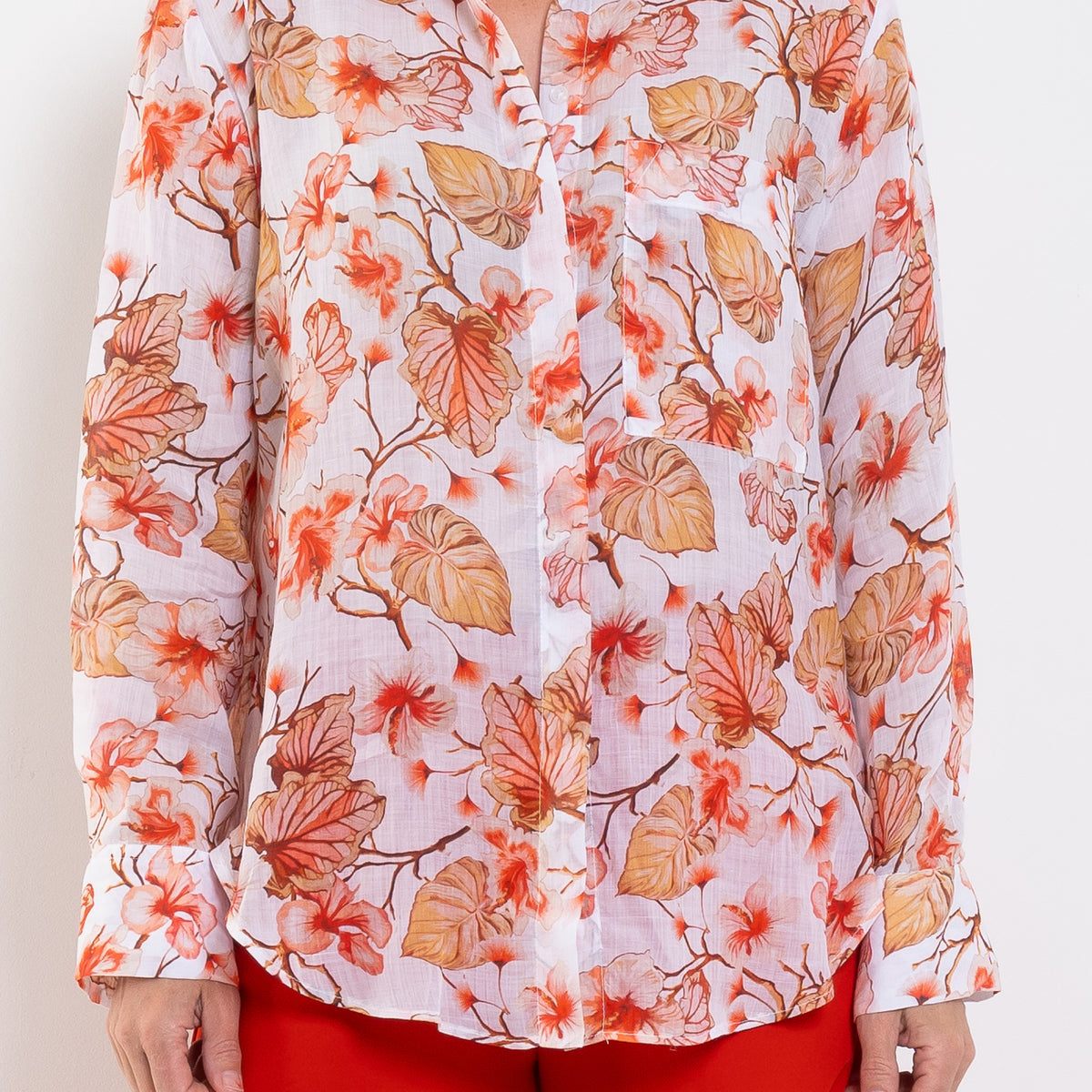 Mela Purdie Saville Shirt Herbarium Linen Voile