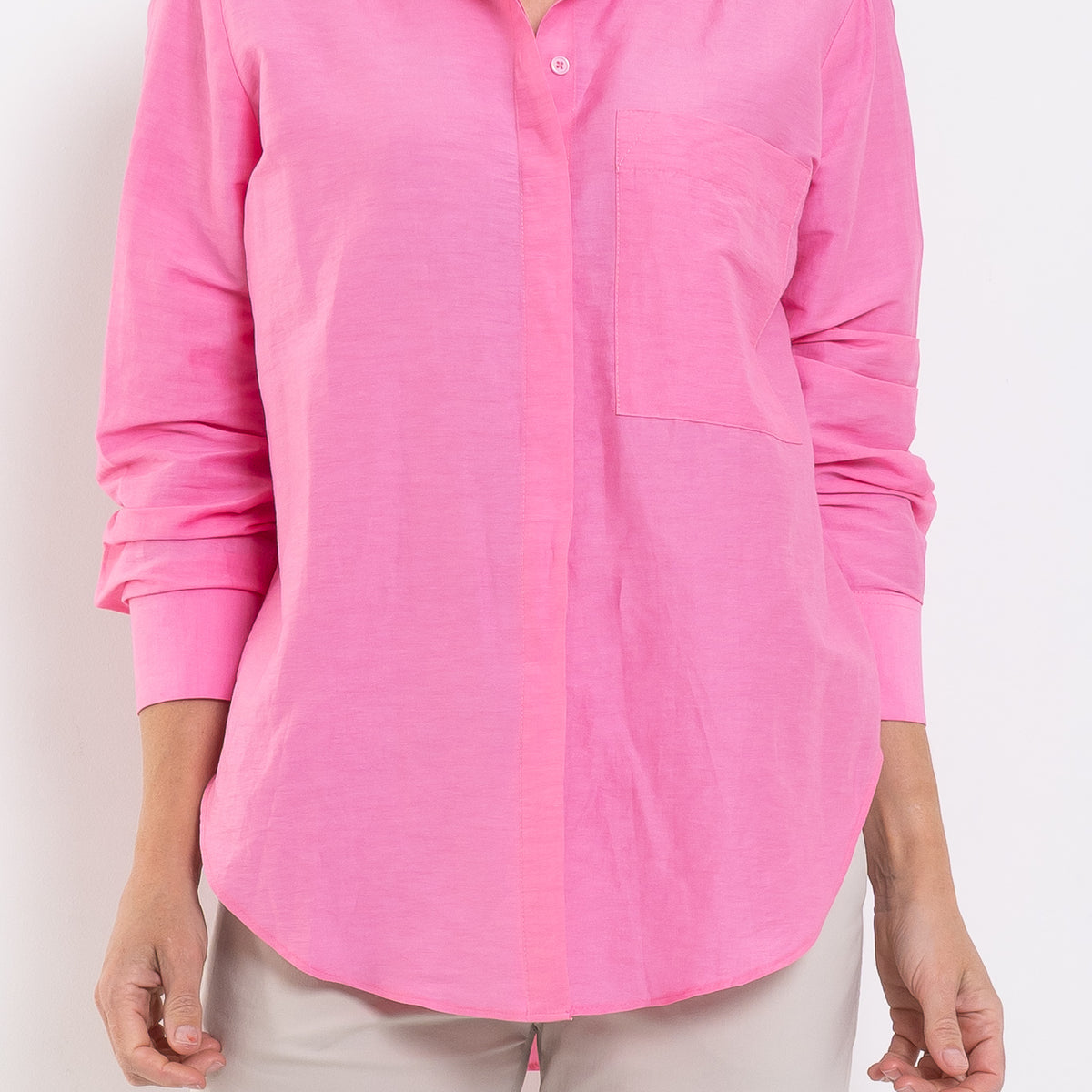 Mela Purdie Saville Shirt Waxed Linen Voile