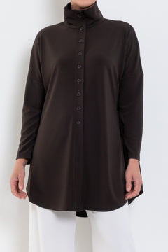 Mela Purdie Tab Funnel Jacket Powder Knit
