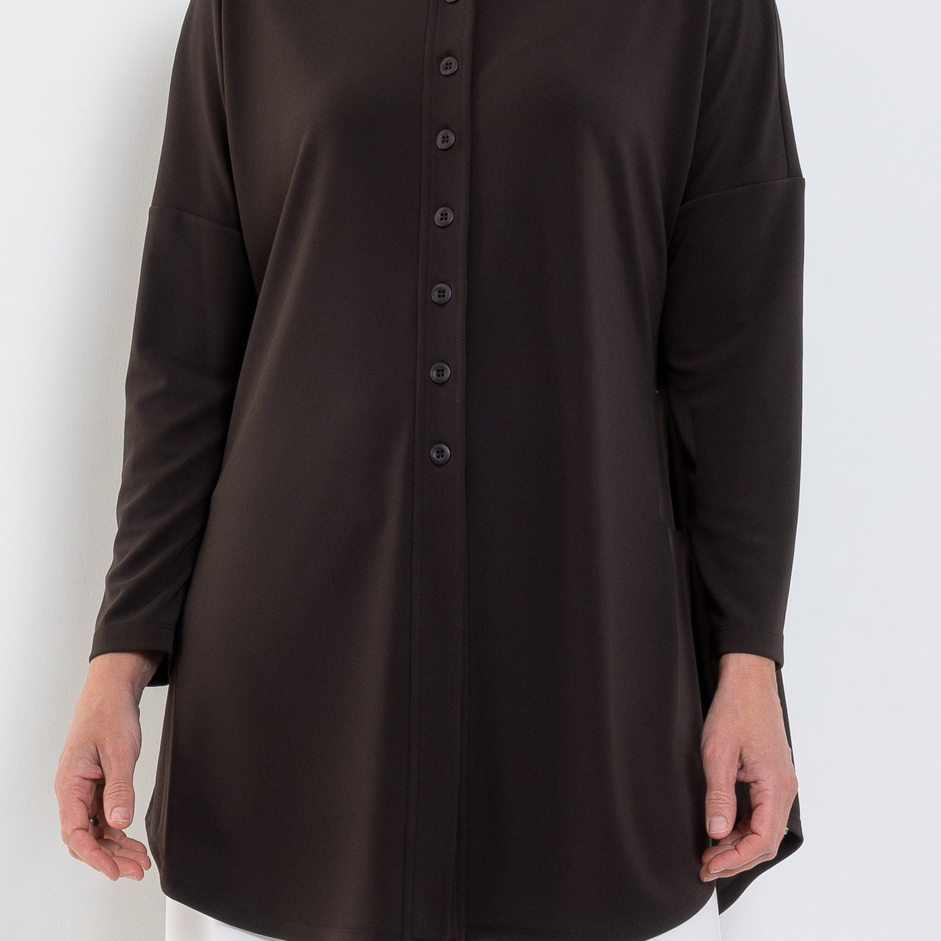 Mela Purdie Tab Funnel Jacket Powder Knit