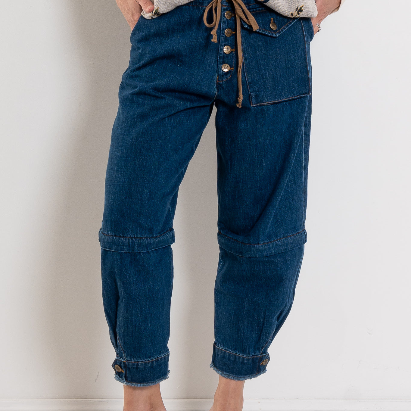 M.A. Dainty Trucker Jean Mid Wash