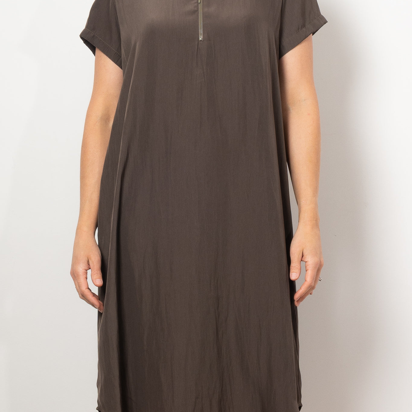 Mela Purdie Short Sleeve Zip Dress Mache