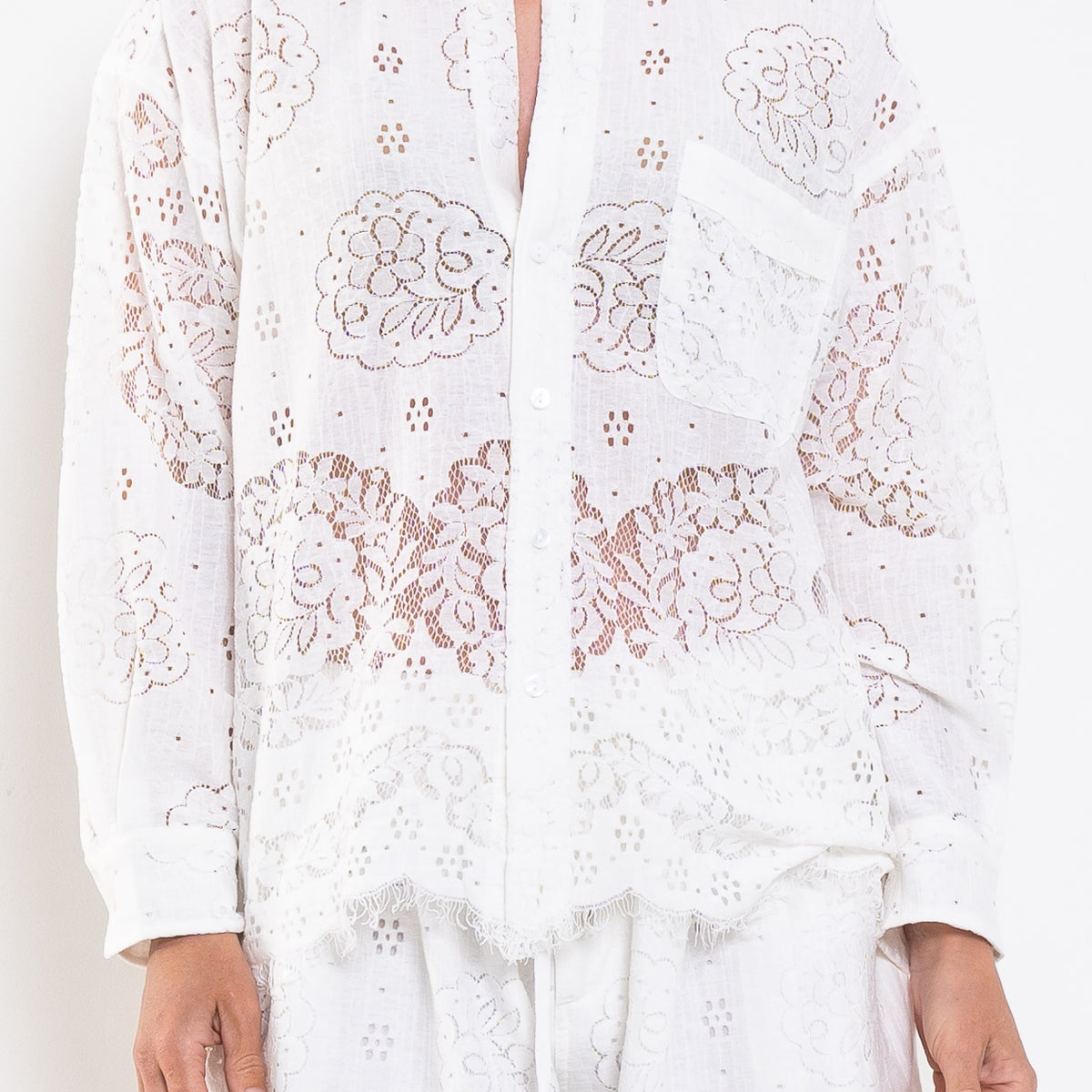 M.A. Dainty St Tropez Lace Shirt