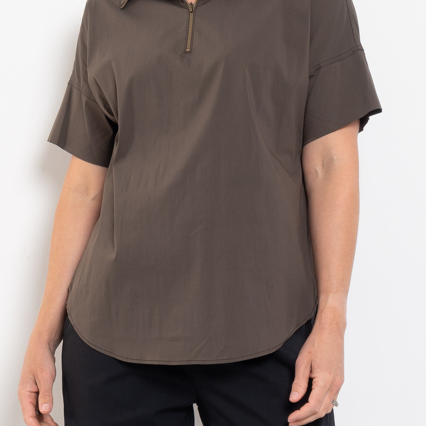 Mela Purdie Half Zip Shirt Microprene