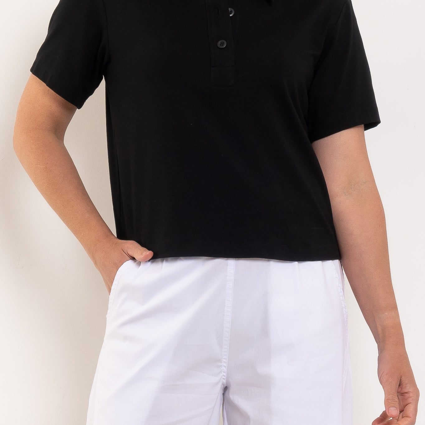 Mela Purdie Box Tee Polo Matte Jersey