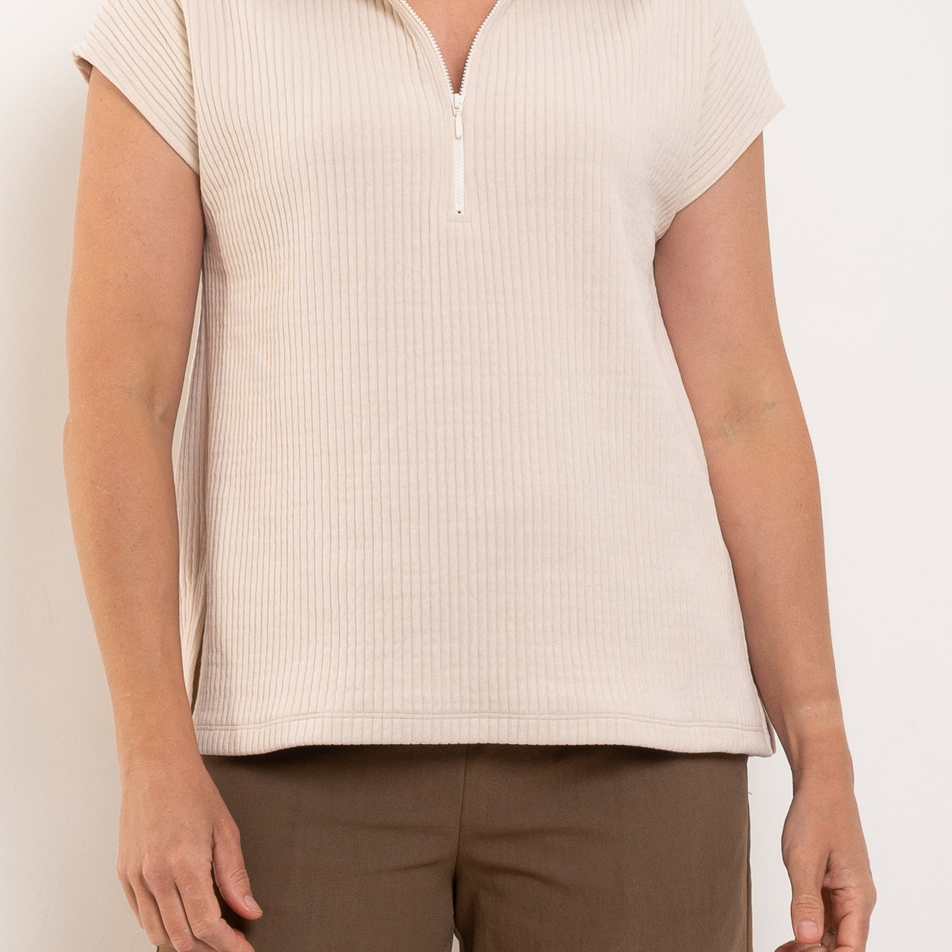 Mela Purdie Zip Front Shell Cord Knit