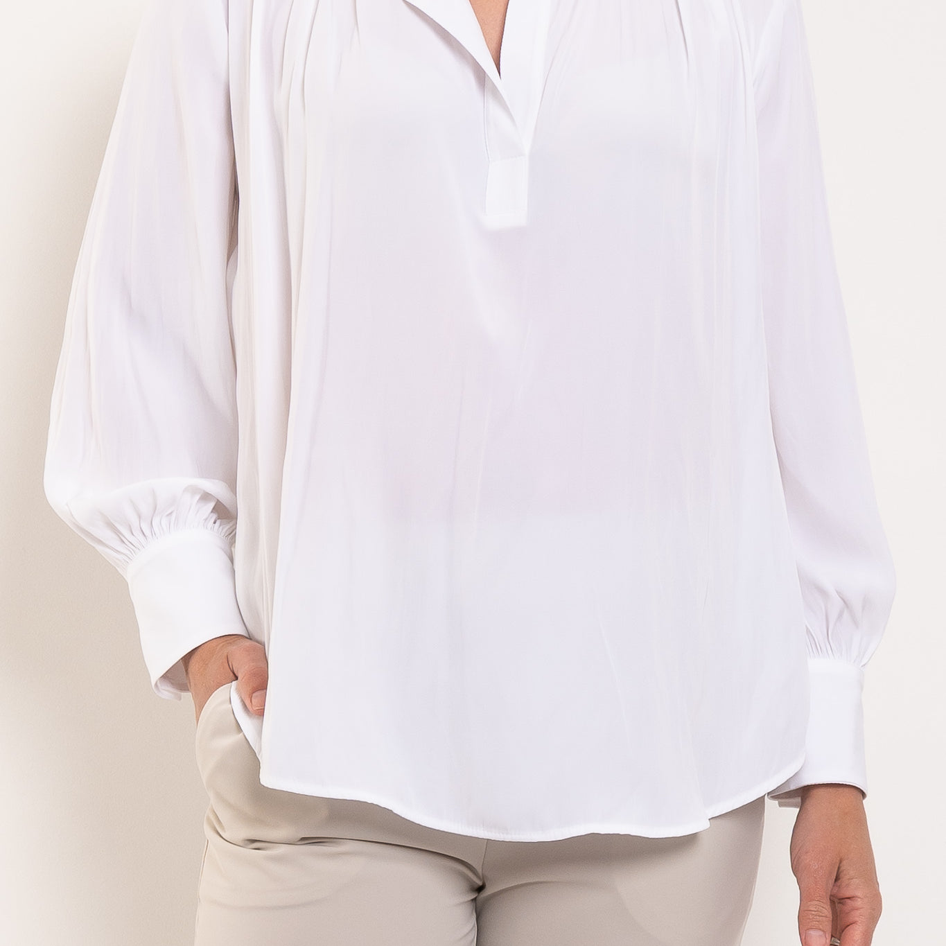 Mela Purdie Frill Neck Blouse Mache